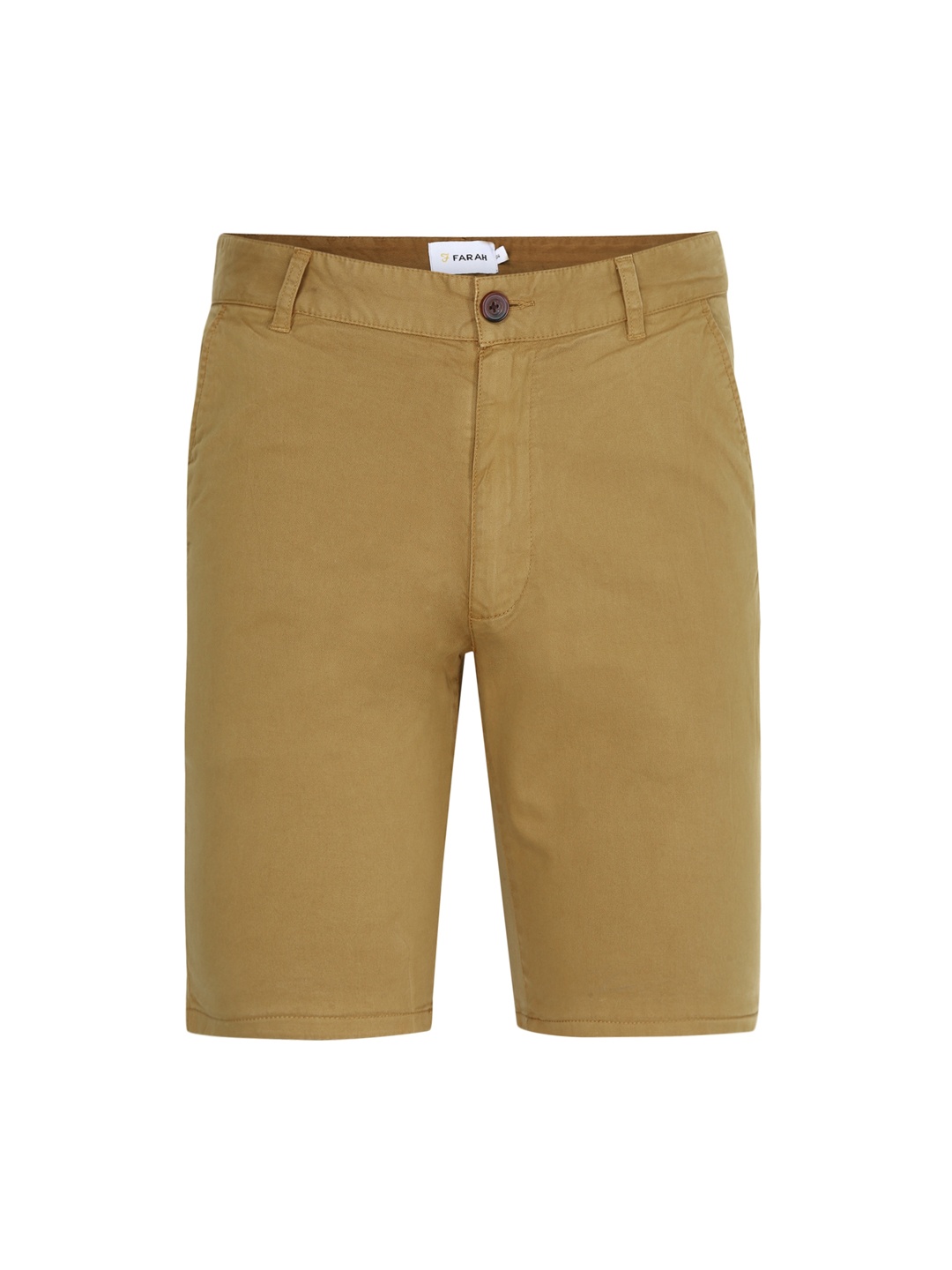 

Farah Men Brown Solid Regular Shorts