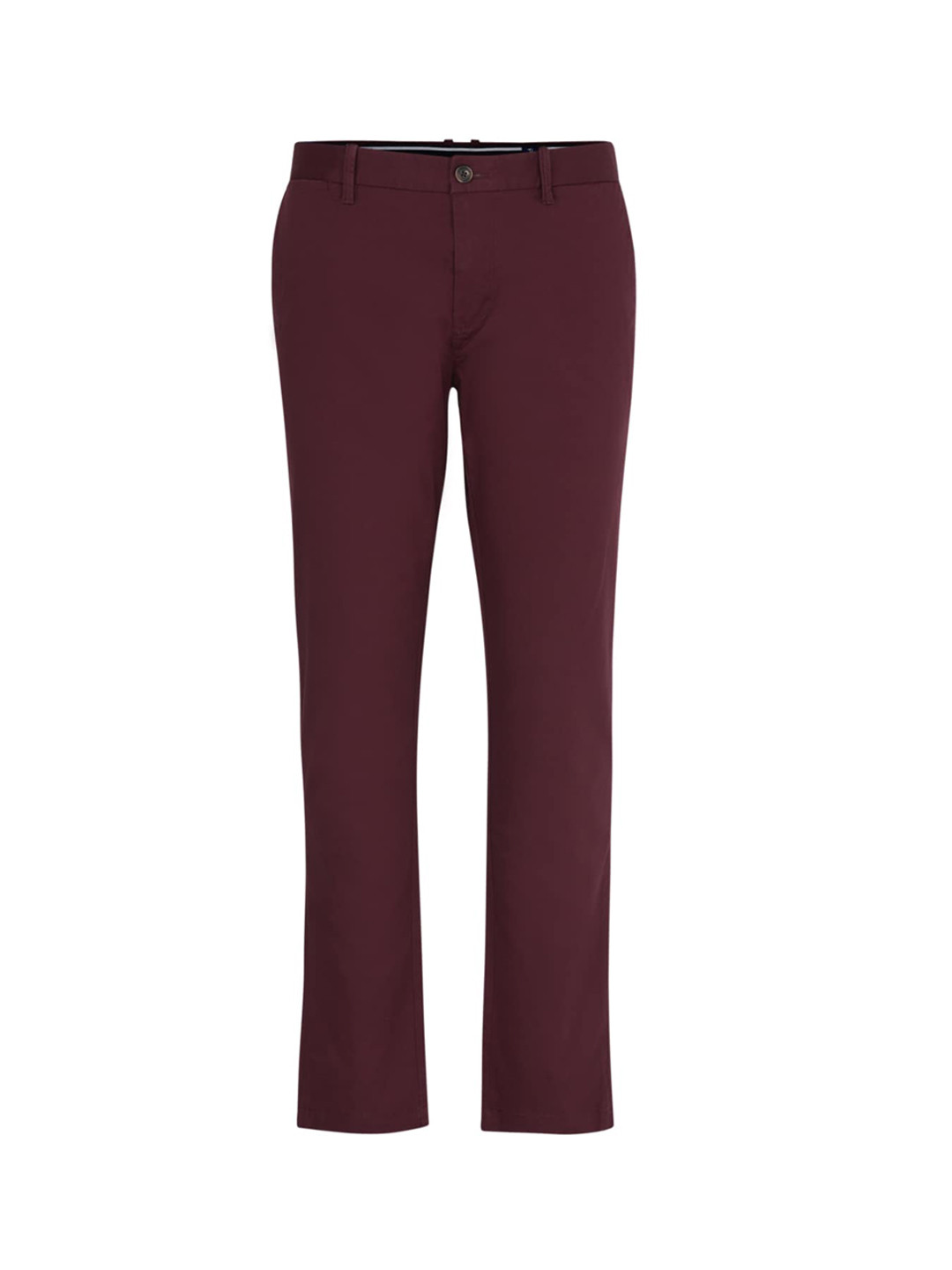 

Original Penguin Men Burgundy Regular Trousers