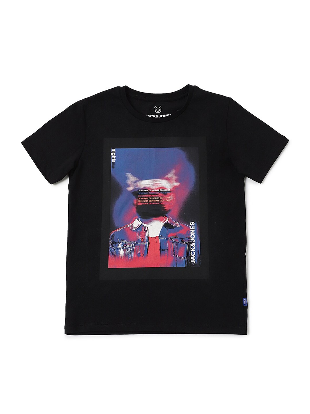 

Jack & Jones Boys Black Printed T-shirt
