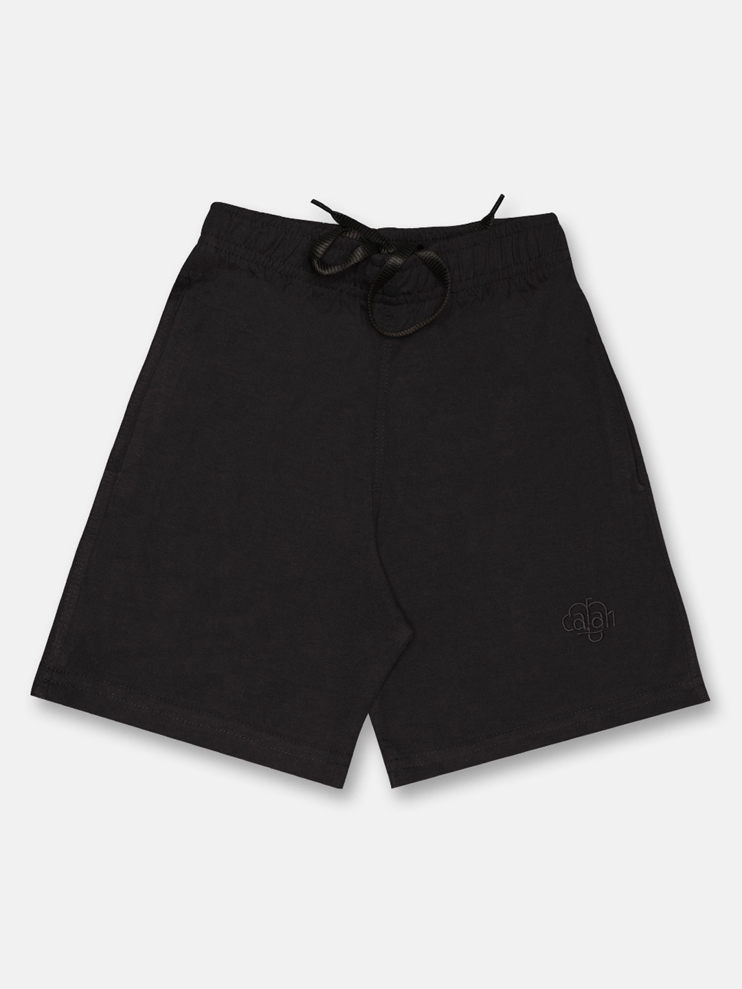 

CHIMPRALA Unisex Kids Black Mid-Rise Regular Shorts