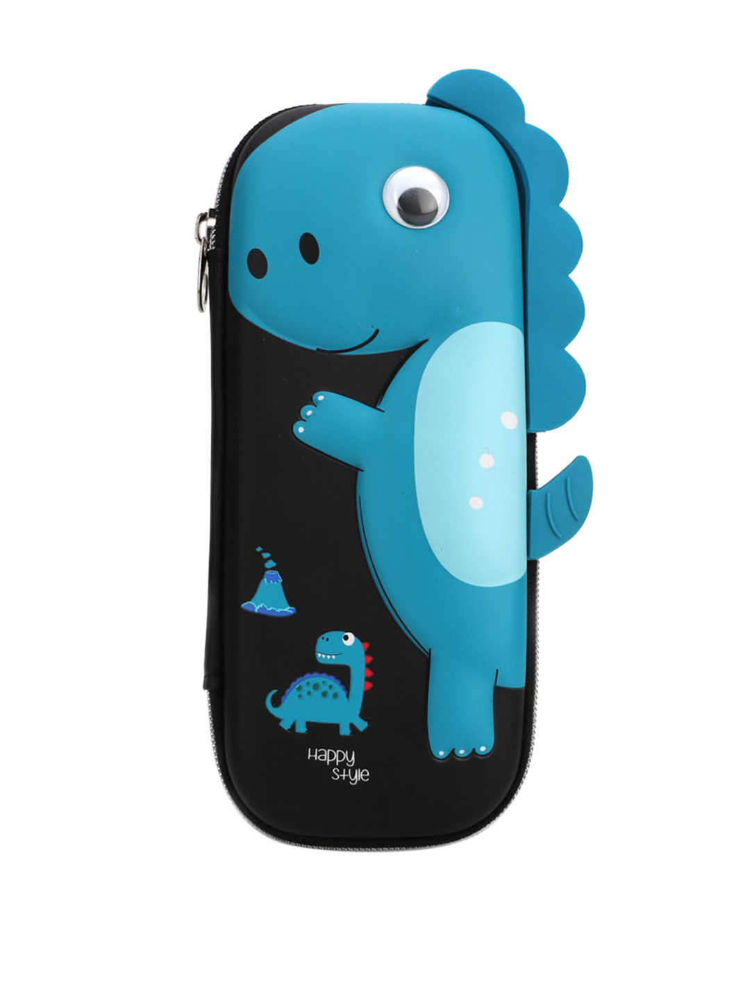 

QIPS Boys Black & Blue Printed Pencil Case