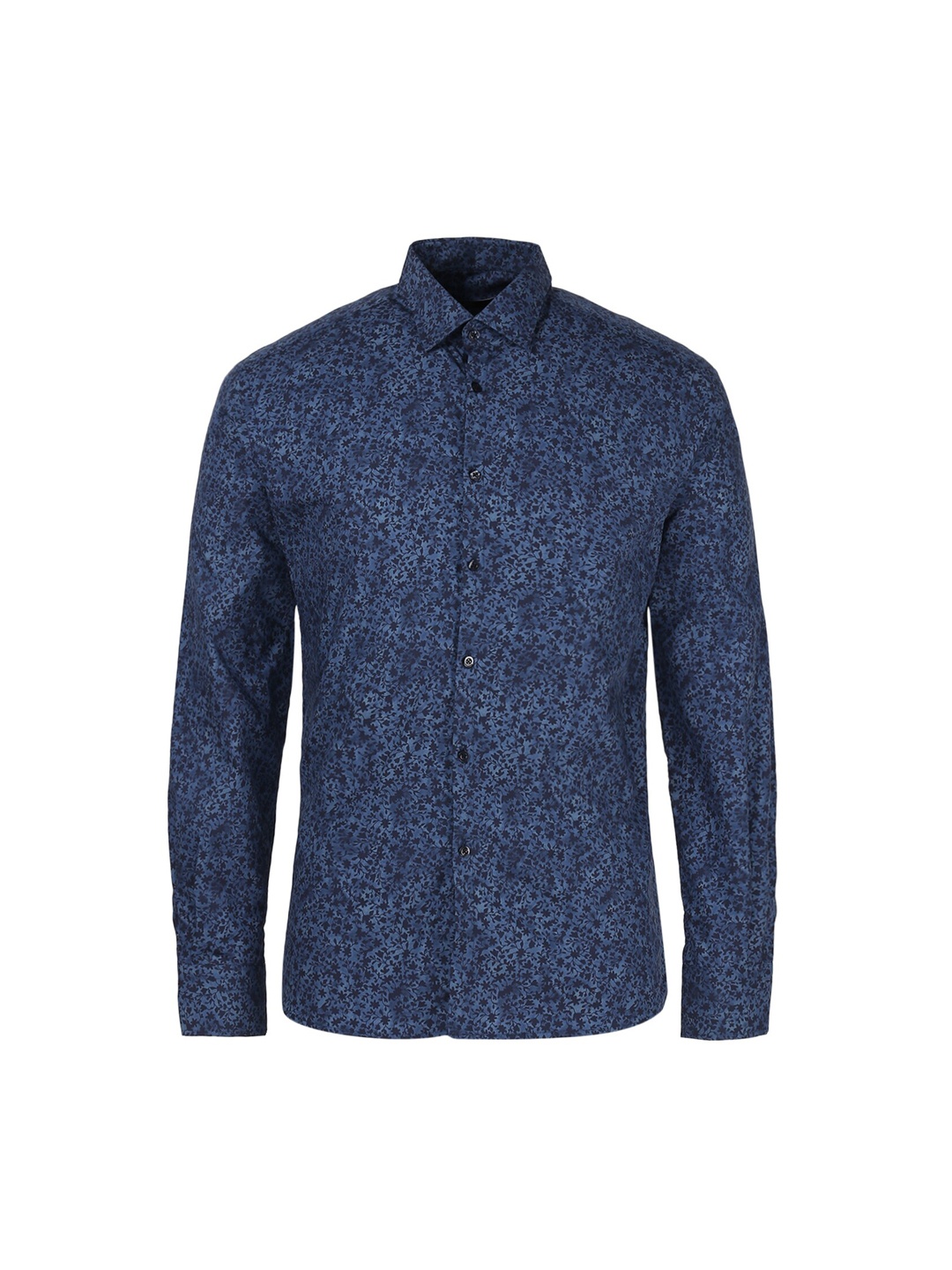 

LAGERFELD Men Navy Blue Printed Casual Shirt