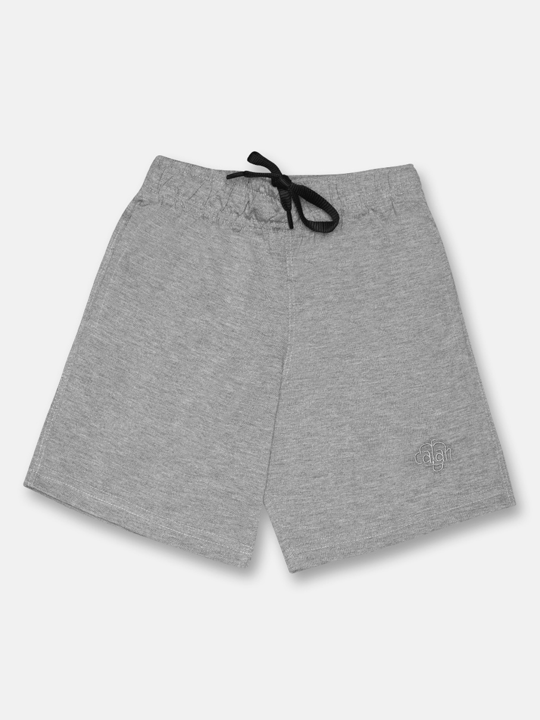 

CHIMPRALA Unisex Kids Grey Mid-Rise Regular Shorts