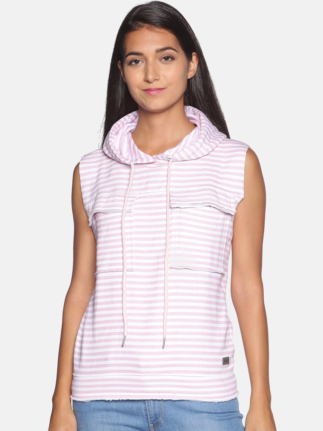 

Campus Sutra Women Pink Printed Sweatshirt