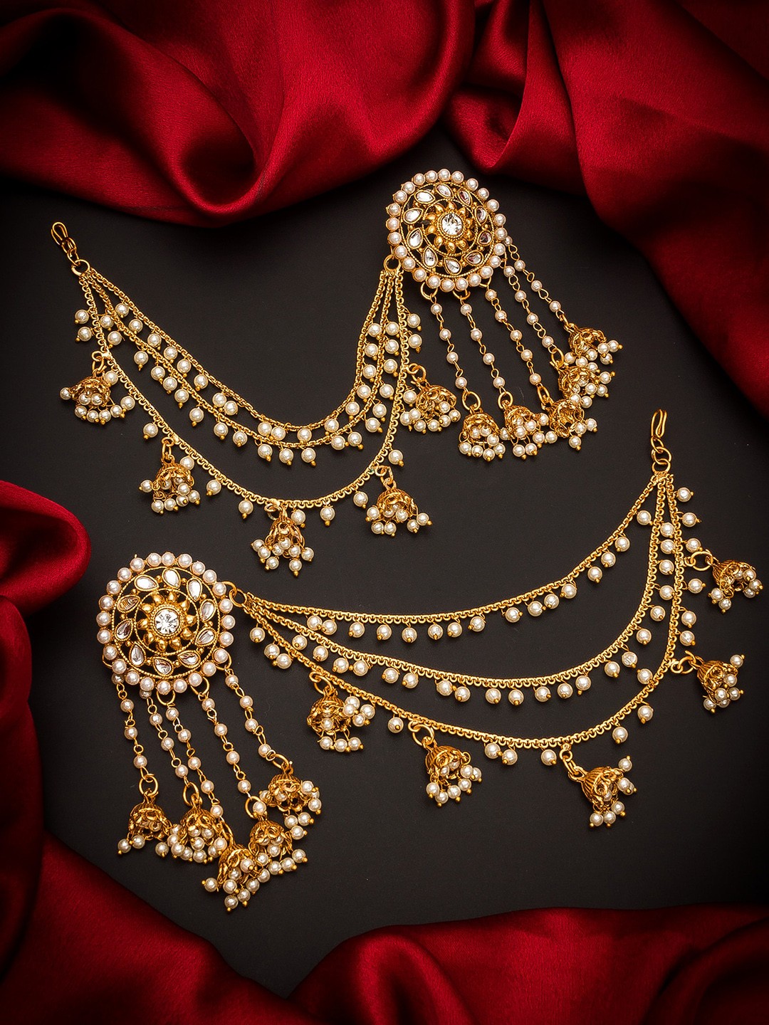 

aadita Gold Contemporary Drop Earrings