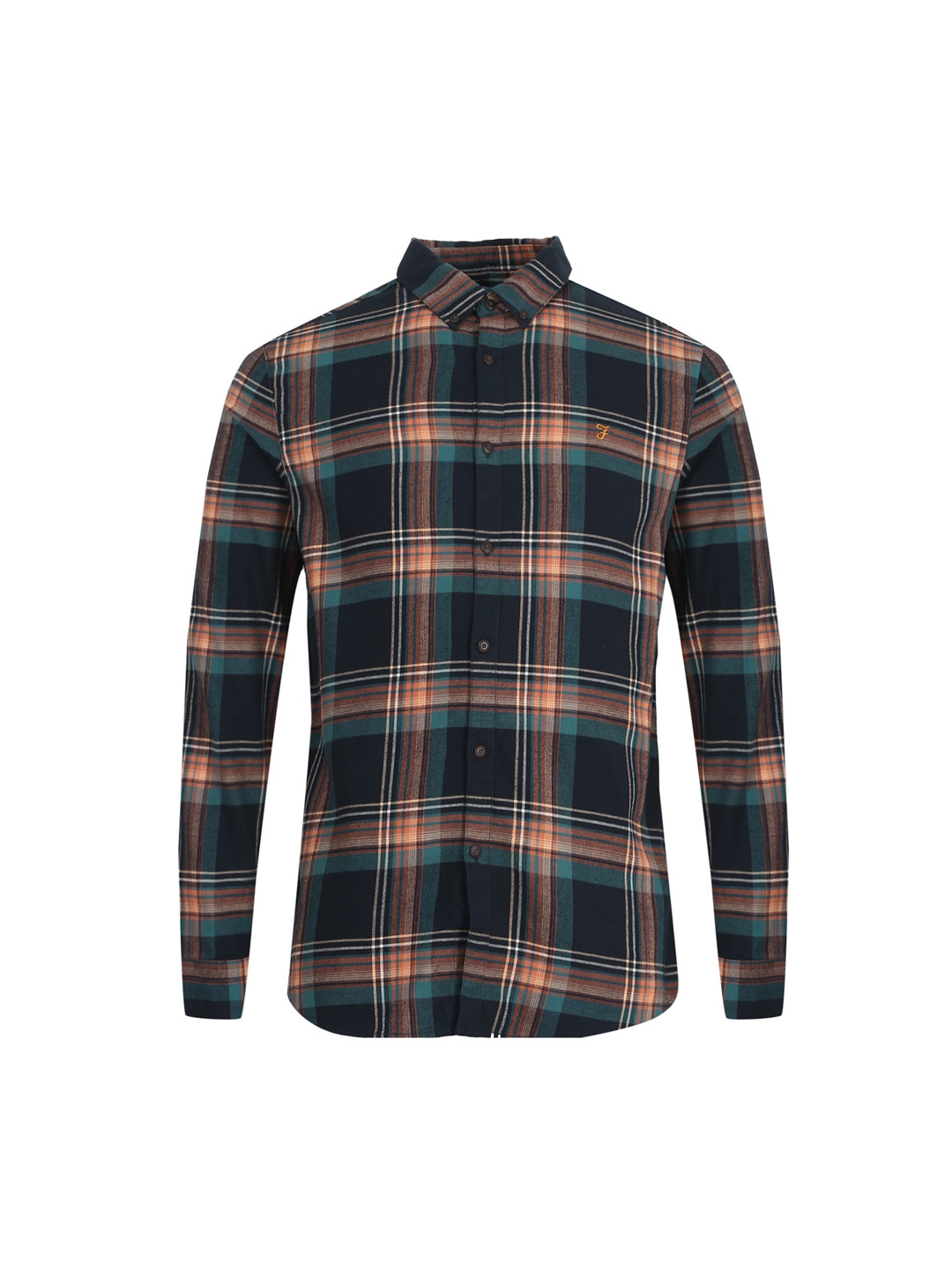 

Farah Men Black & Green Checked Casual Shirt