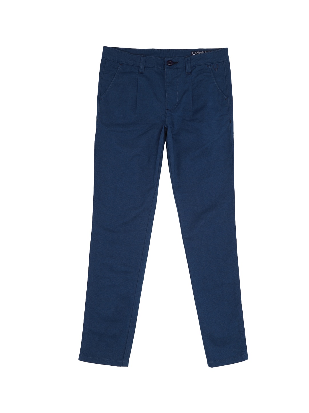 

Allen Solly Junior Boys Blue Textured Pleated Chinos Trousers