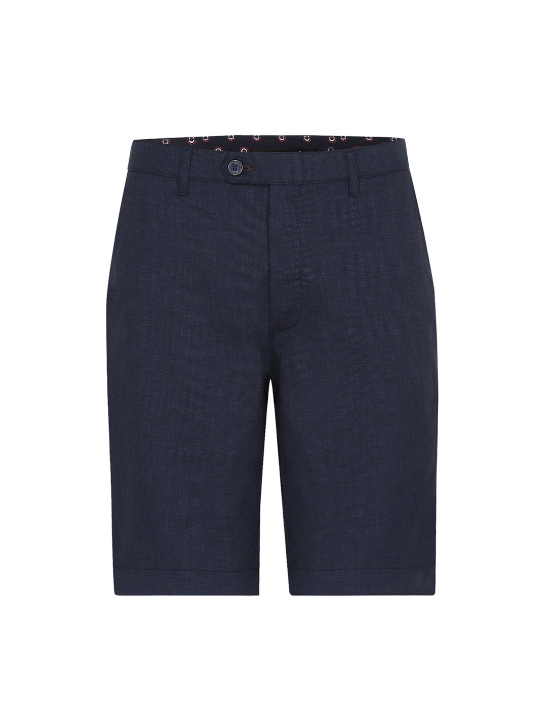 

Ted Baker Men Navy Blue Mid-Rise Regular Shorts