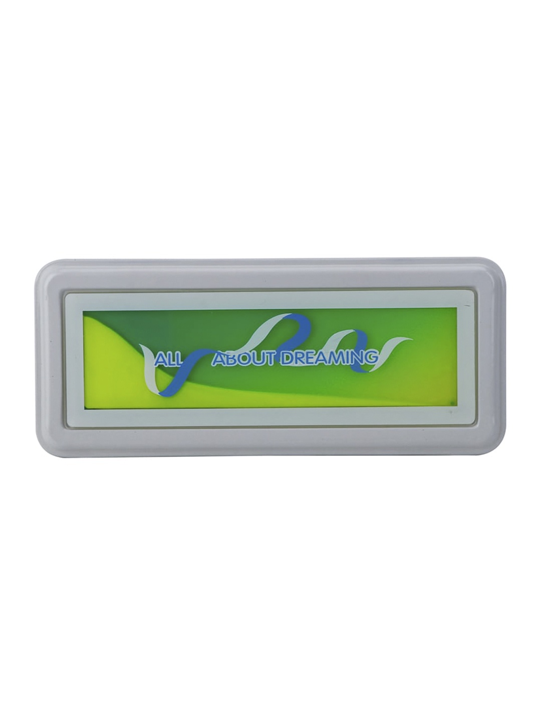 

QIPS Unisex Kids Cream-Colored & Green High-Quality Metal Pencil Box