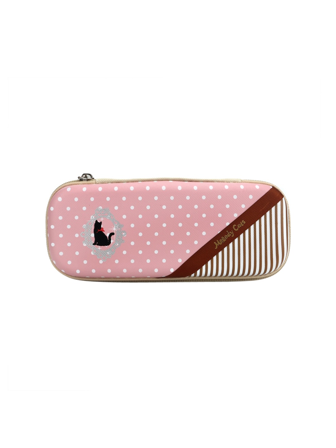 

QIPS Girls Pink & White Printed Pencil Case