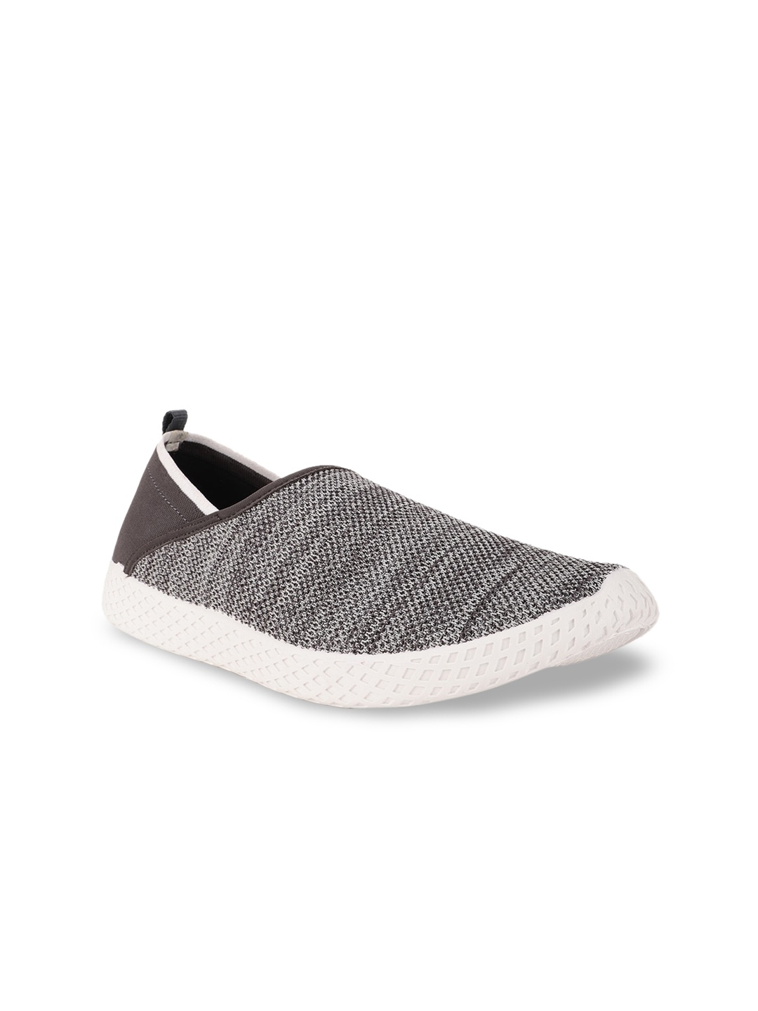 

Bata Women Grey Woven Design Slip-On Sneakers