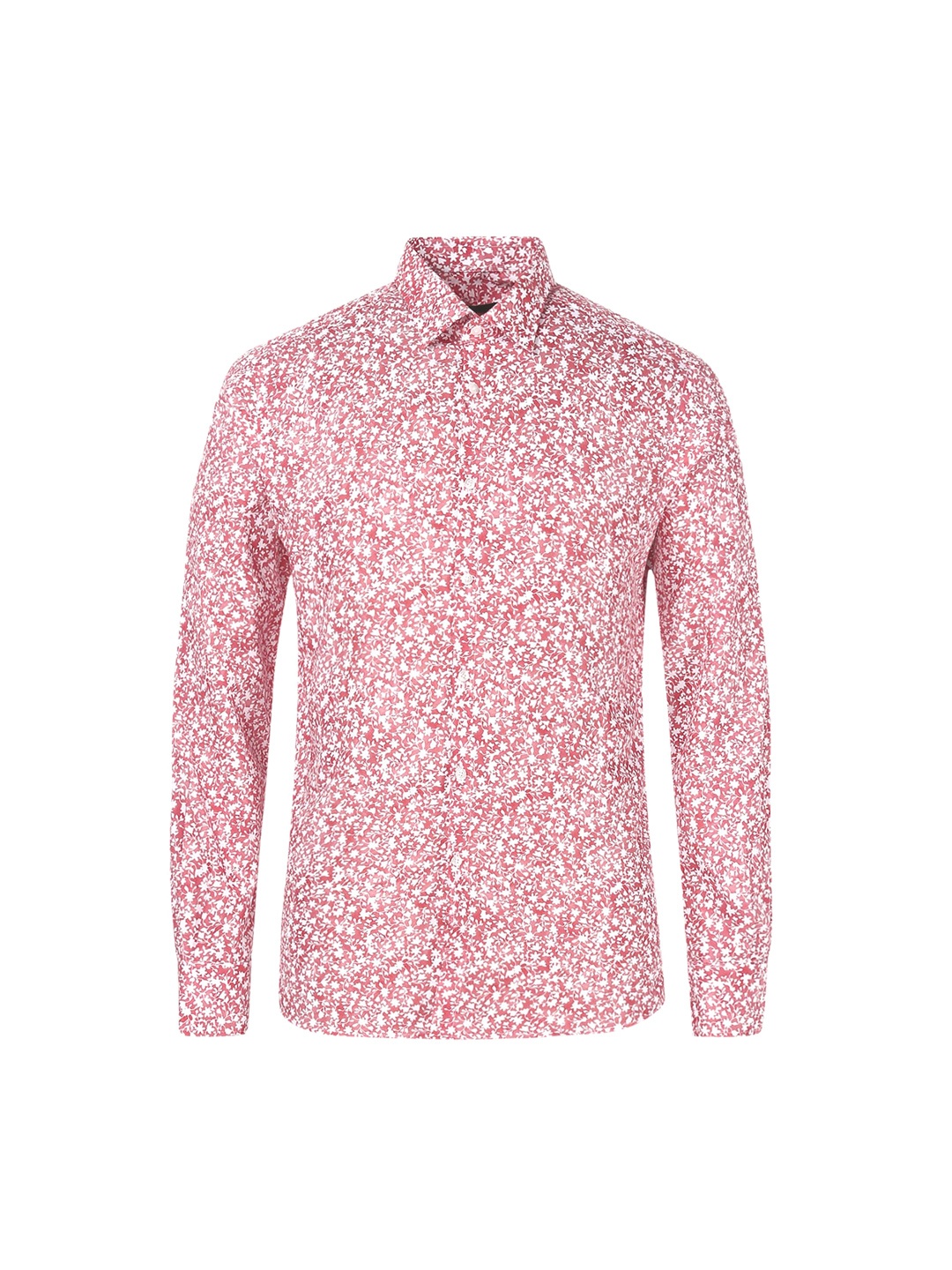 

LAGERFELD Men Red & White Printed Casual Shirt