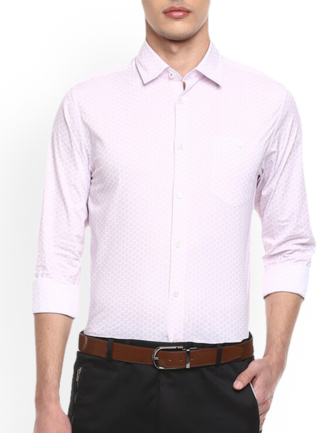 

Ted Baker Men Pink Printed Casual Shirt