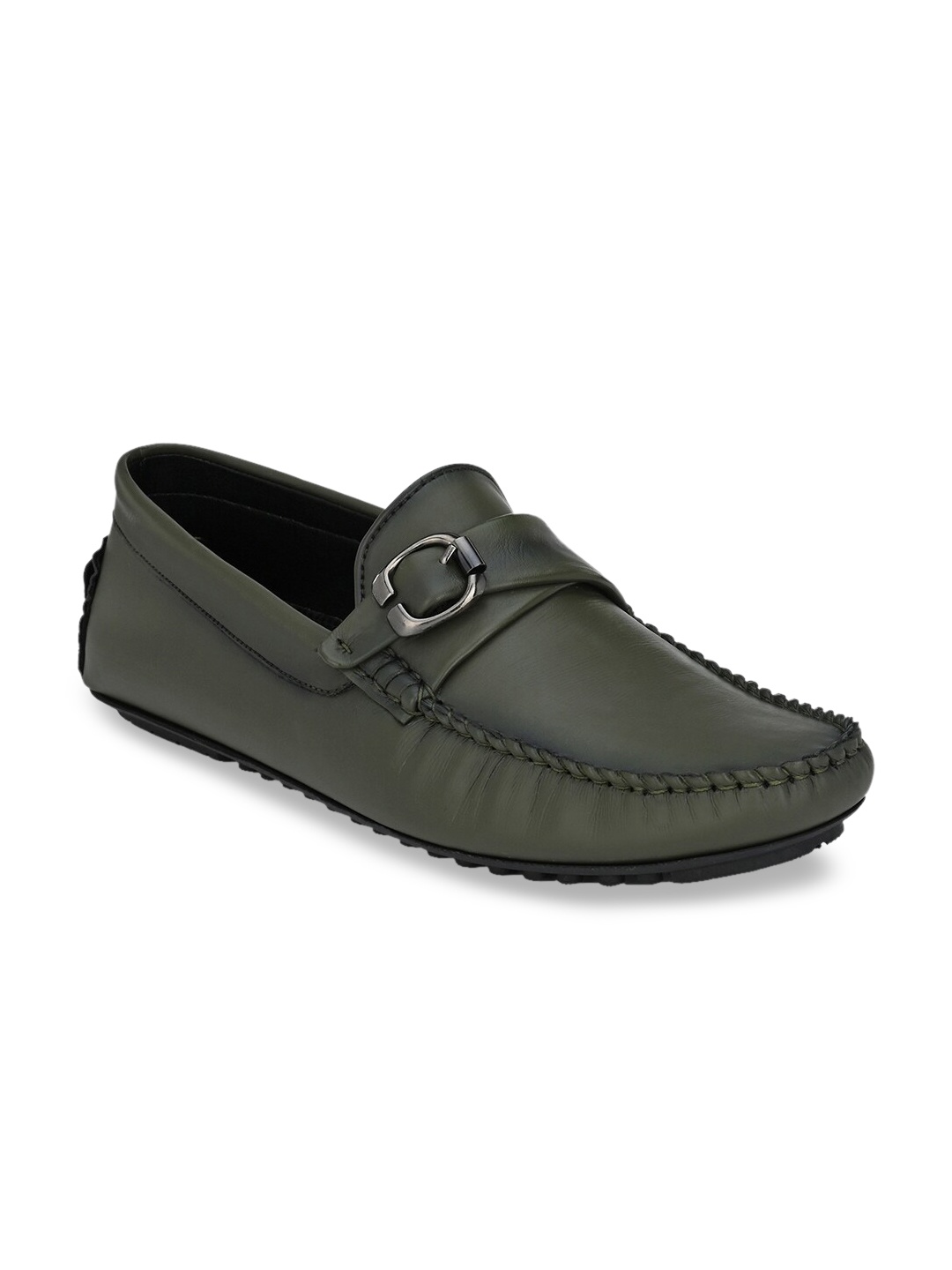 

Alberto Torresi Men Olive Green Loafers