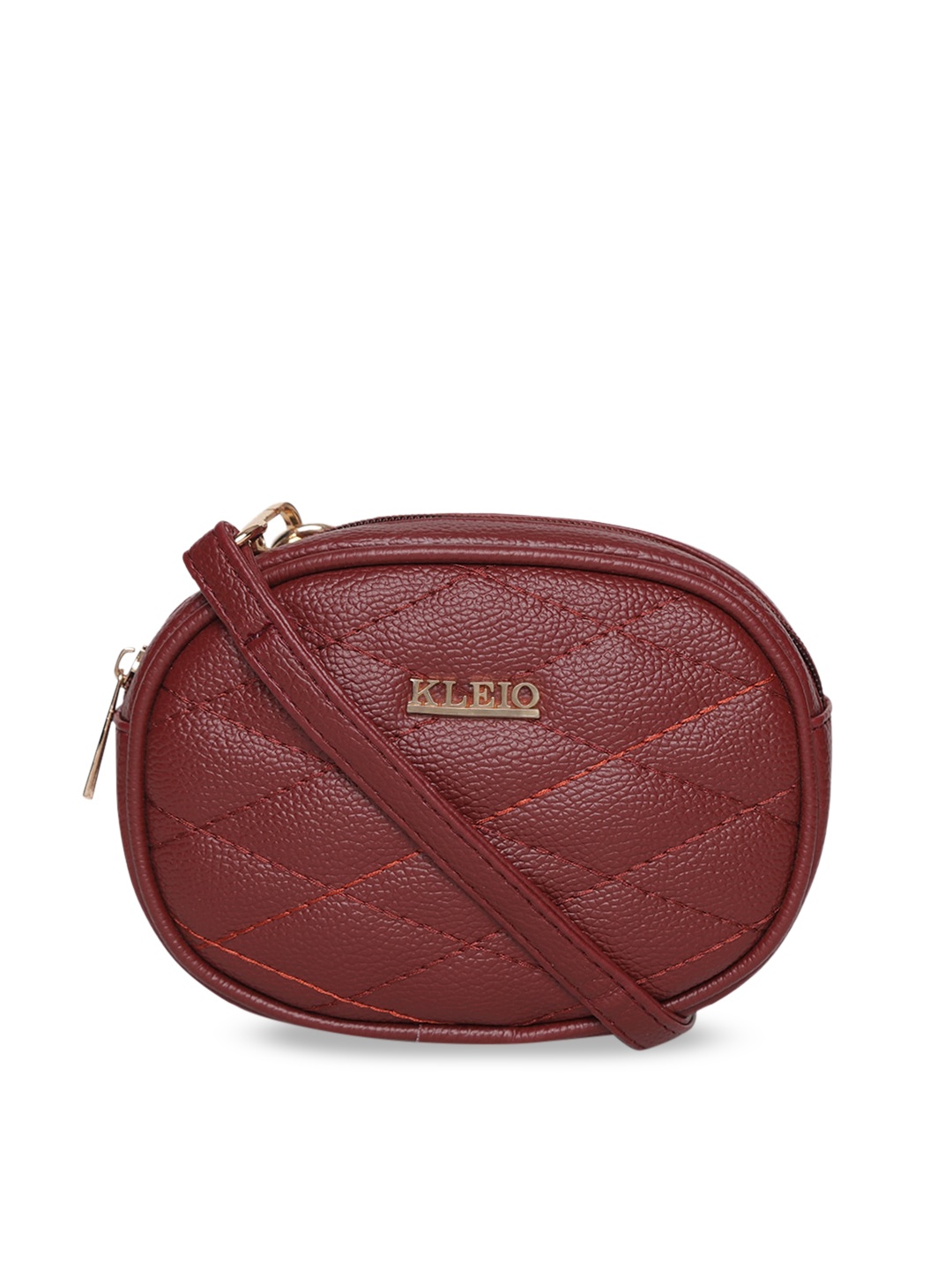 KLEIO Quilted Belt Bum Bag, Brown