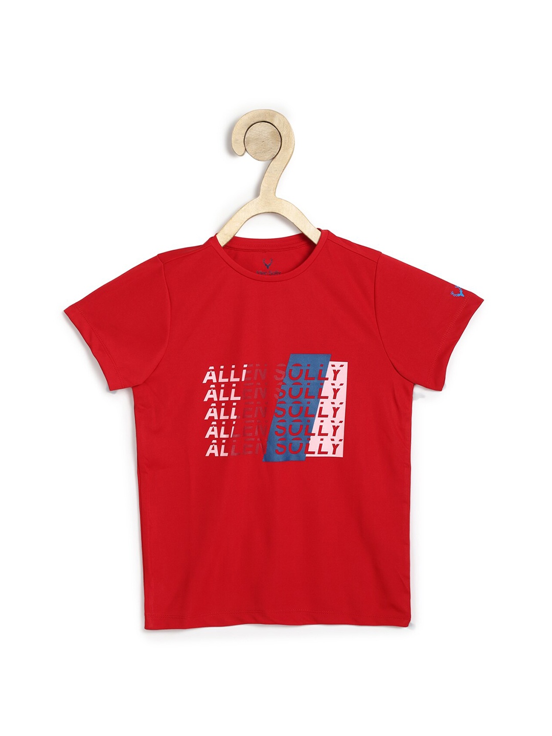 

Allen Solly Junior Boys Red Crew Neck Graphic Printed T-shirt