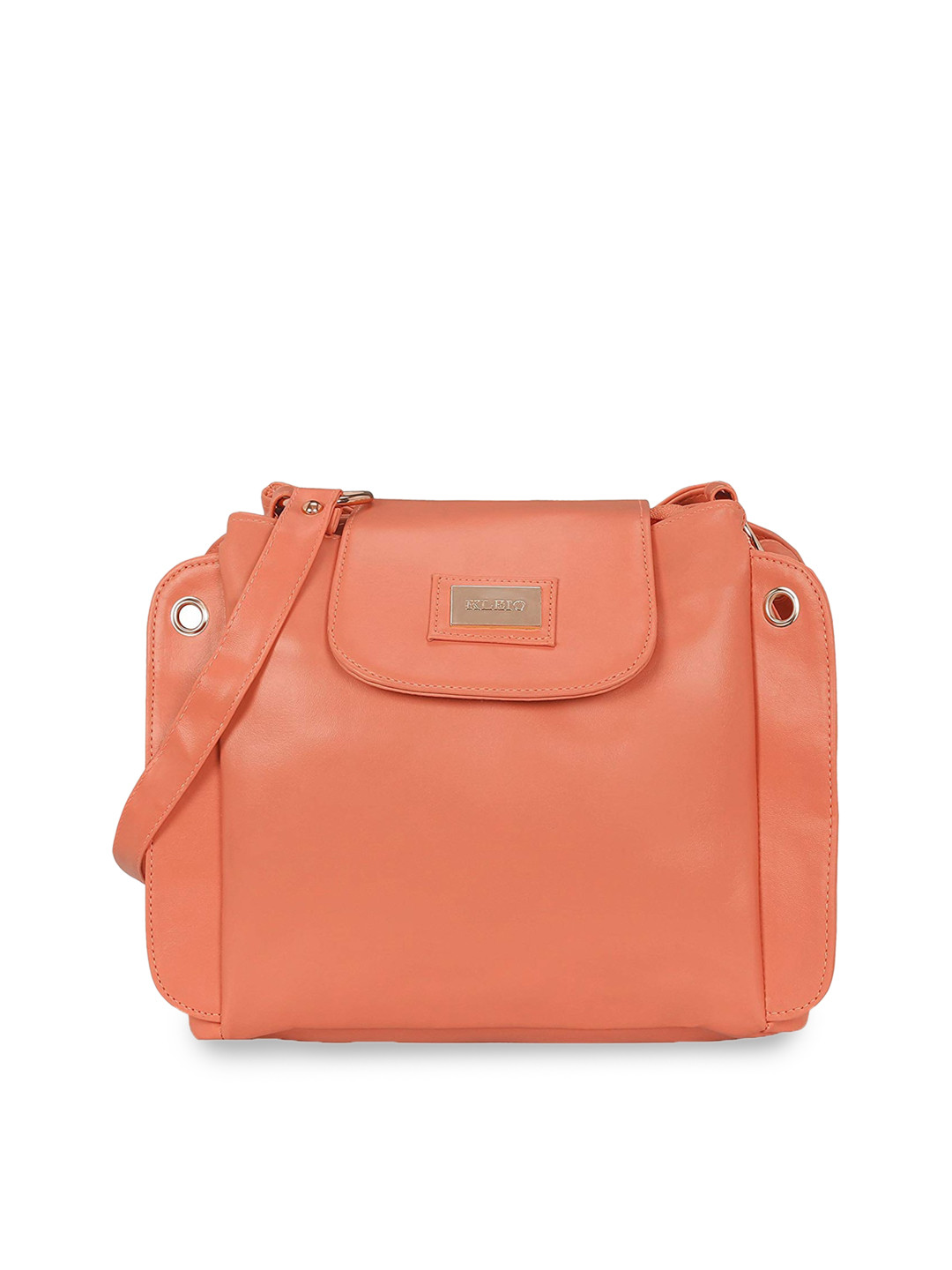 

KLEIO Maroon PU Shopper Handheld Bag