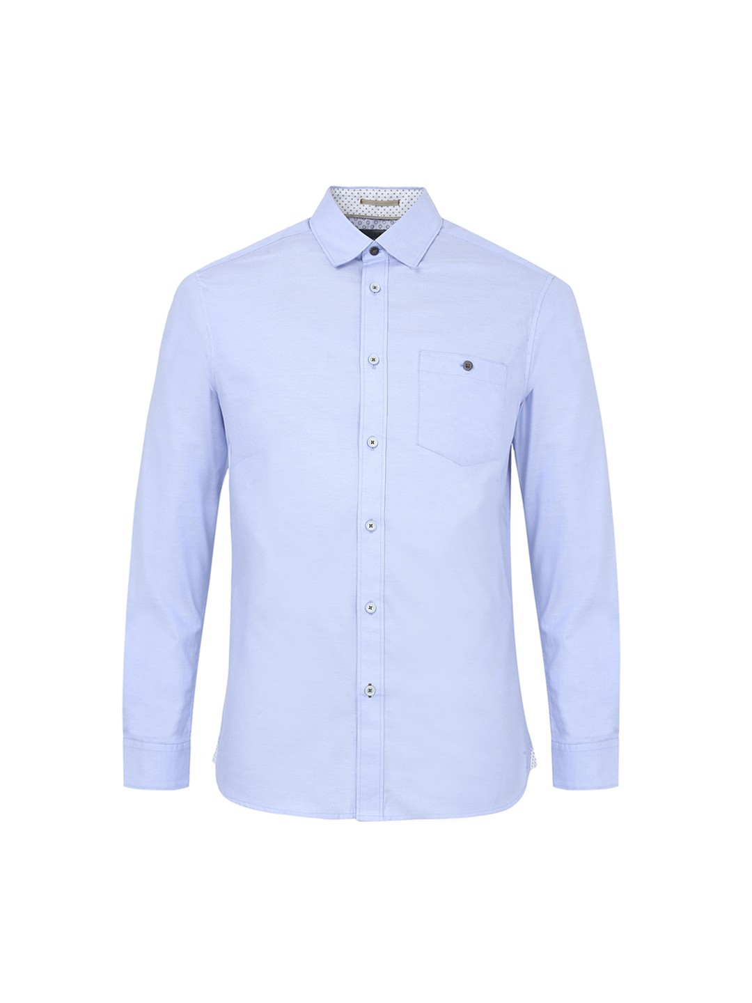 

Ted Baker Men Blue Cotton Casual Shirt
