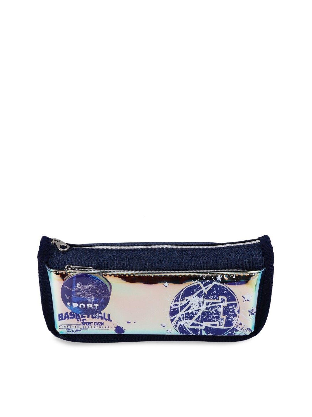 

QIPS Boys Blue & Beige Printed Pencil Pouch