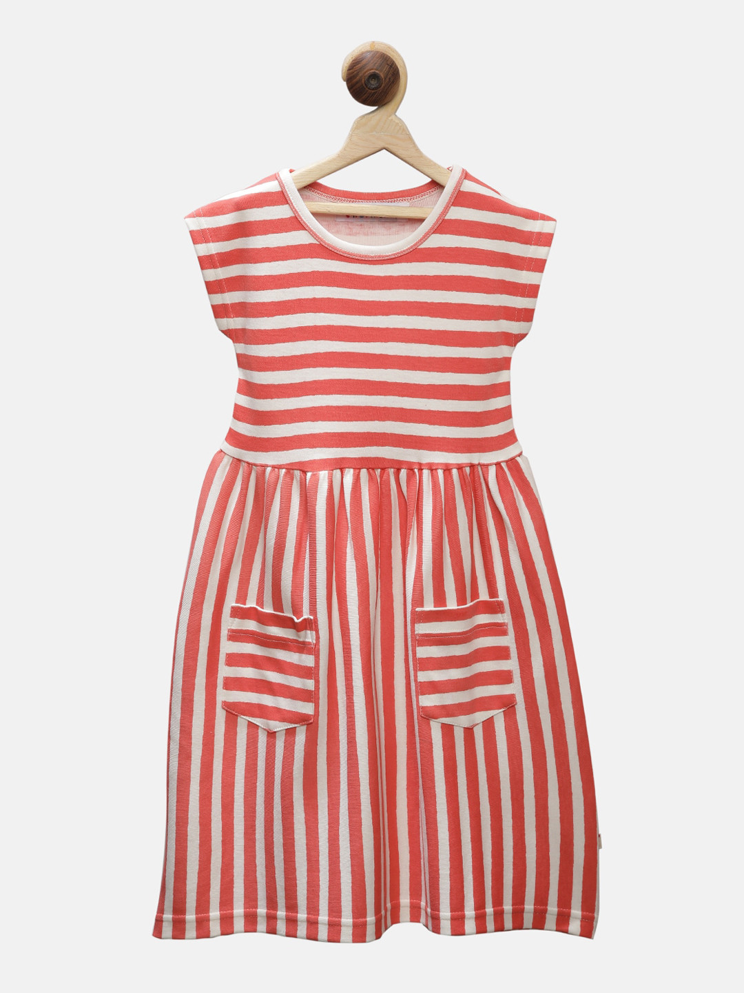 

First Kick Red Striped Dress
