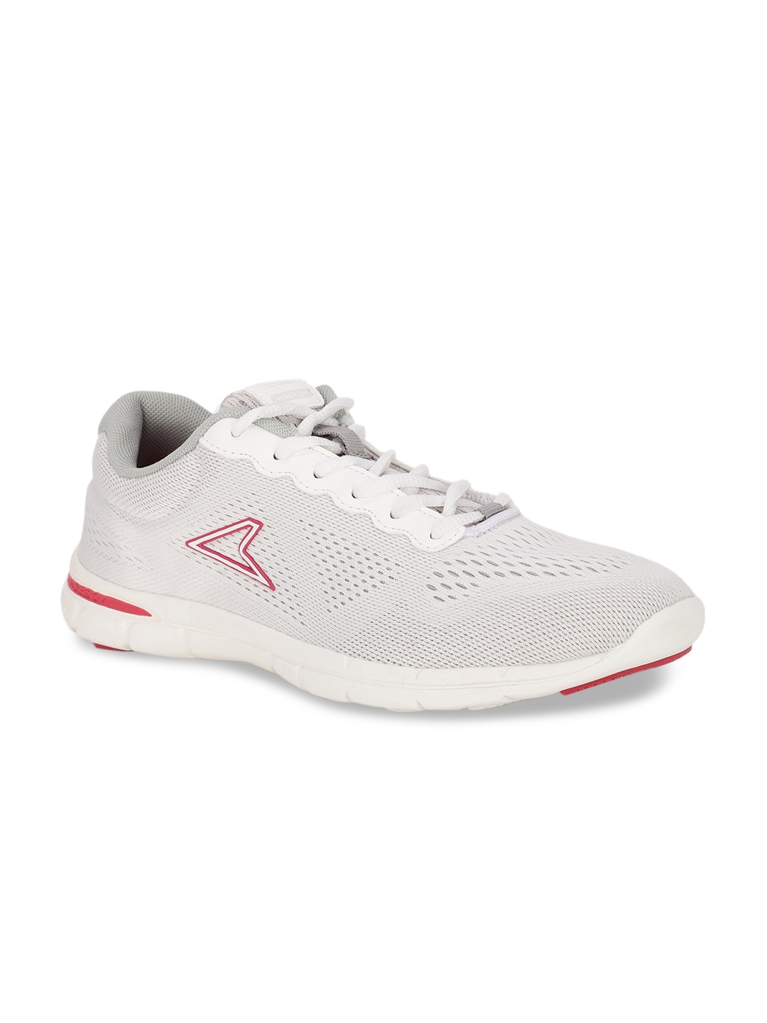 

Power Women White Woven Design Sneakers