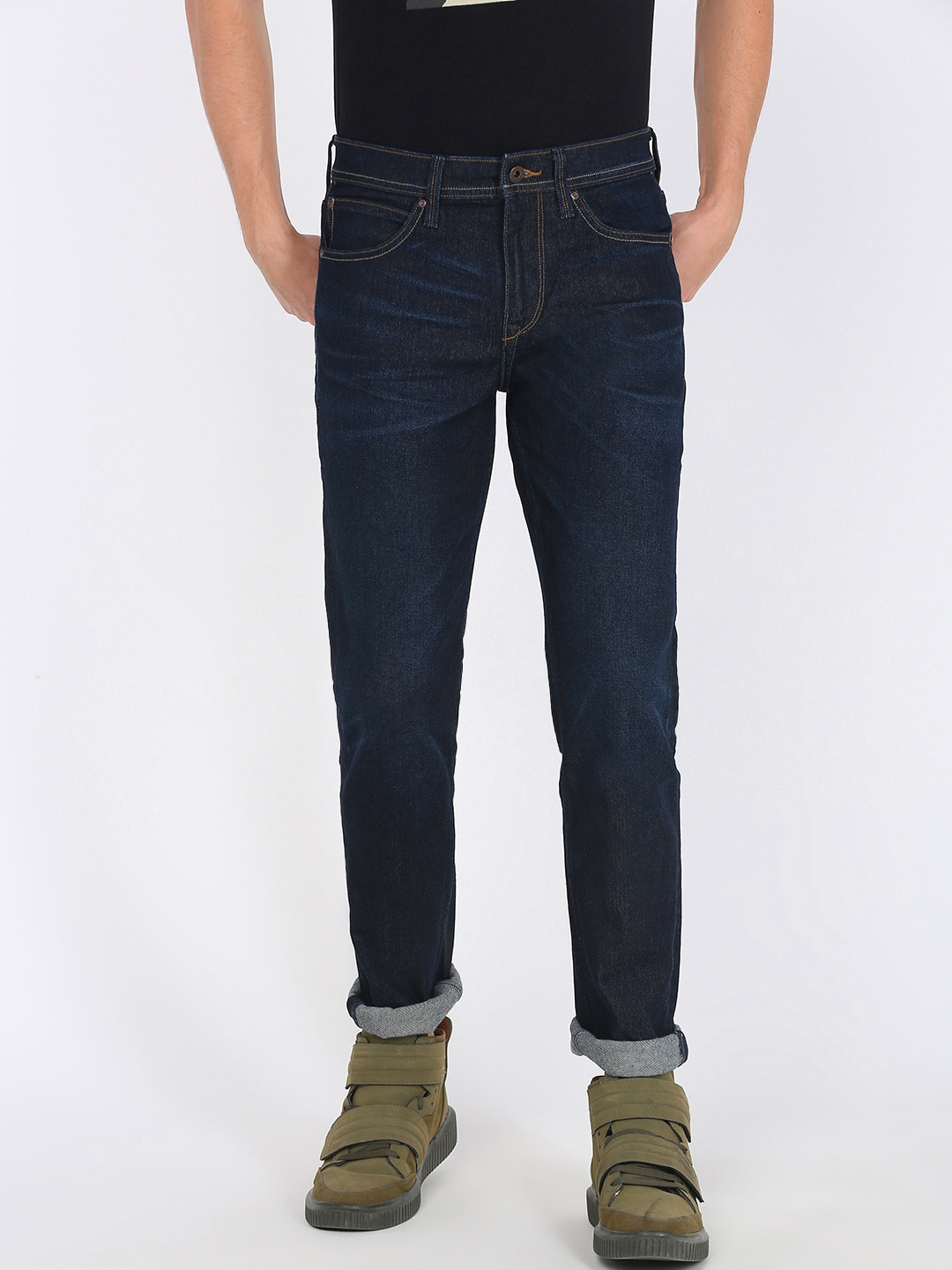 

Lee Men Navy Blue Slim Fit Light Fade Stretchable Jeans