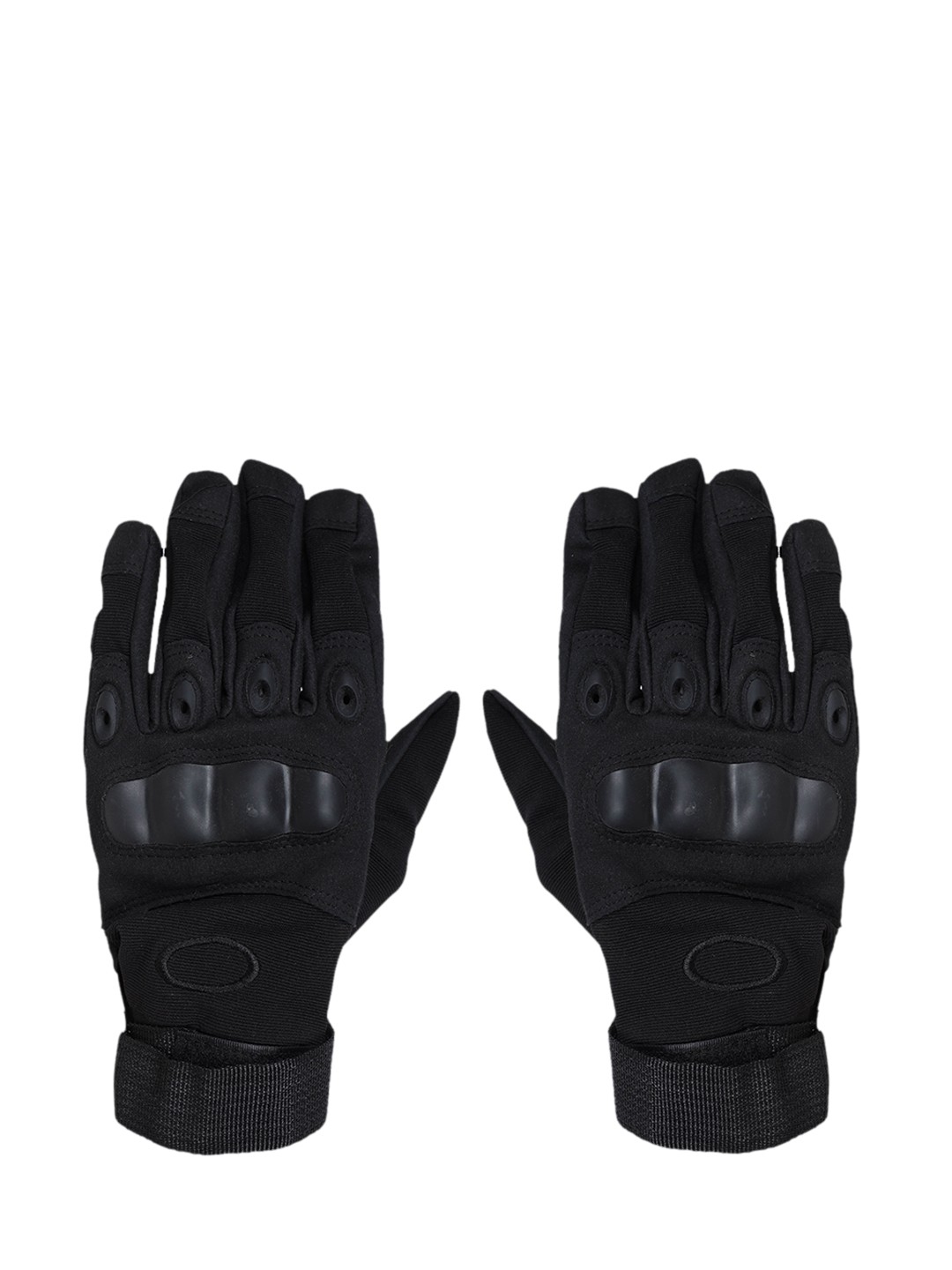 

FabSeasons Unisex Black Solid Full-Finger Anti-Slip Gloves