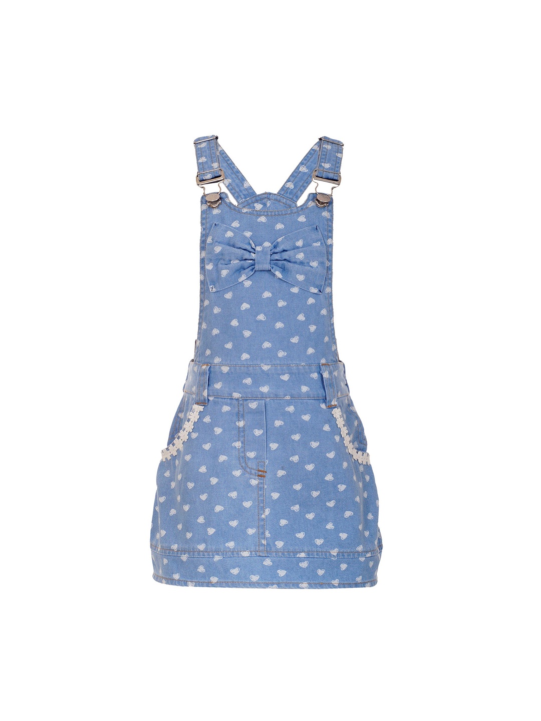 

Naughty Ninos Girls Blue Pinafore Dress