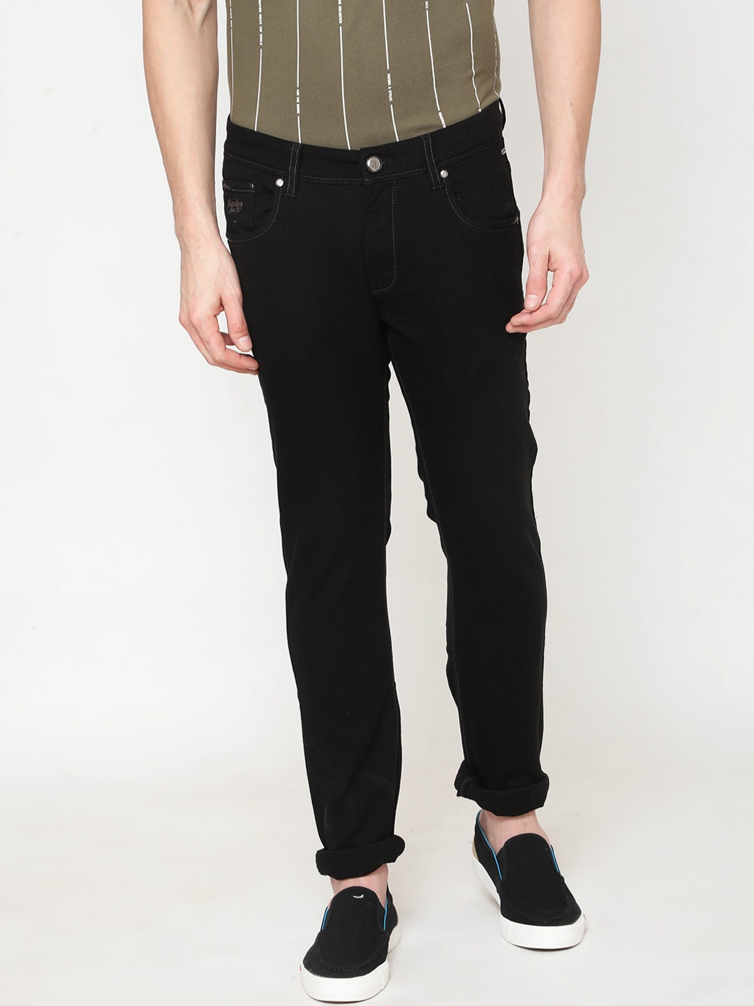 

Oxemberg Men Black Slim Fit Jeans