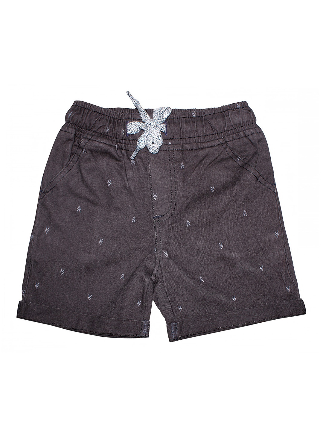 

KiddoPanti Boys Charcoal Printed Mid-Rise Regular Shorts