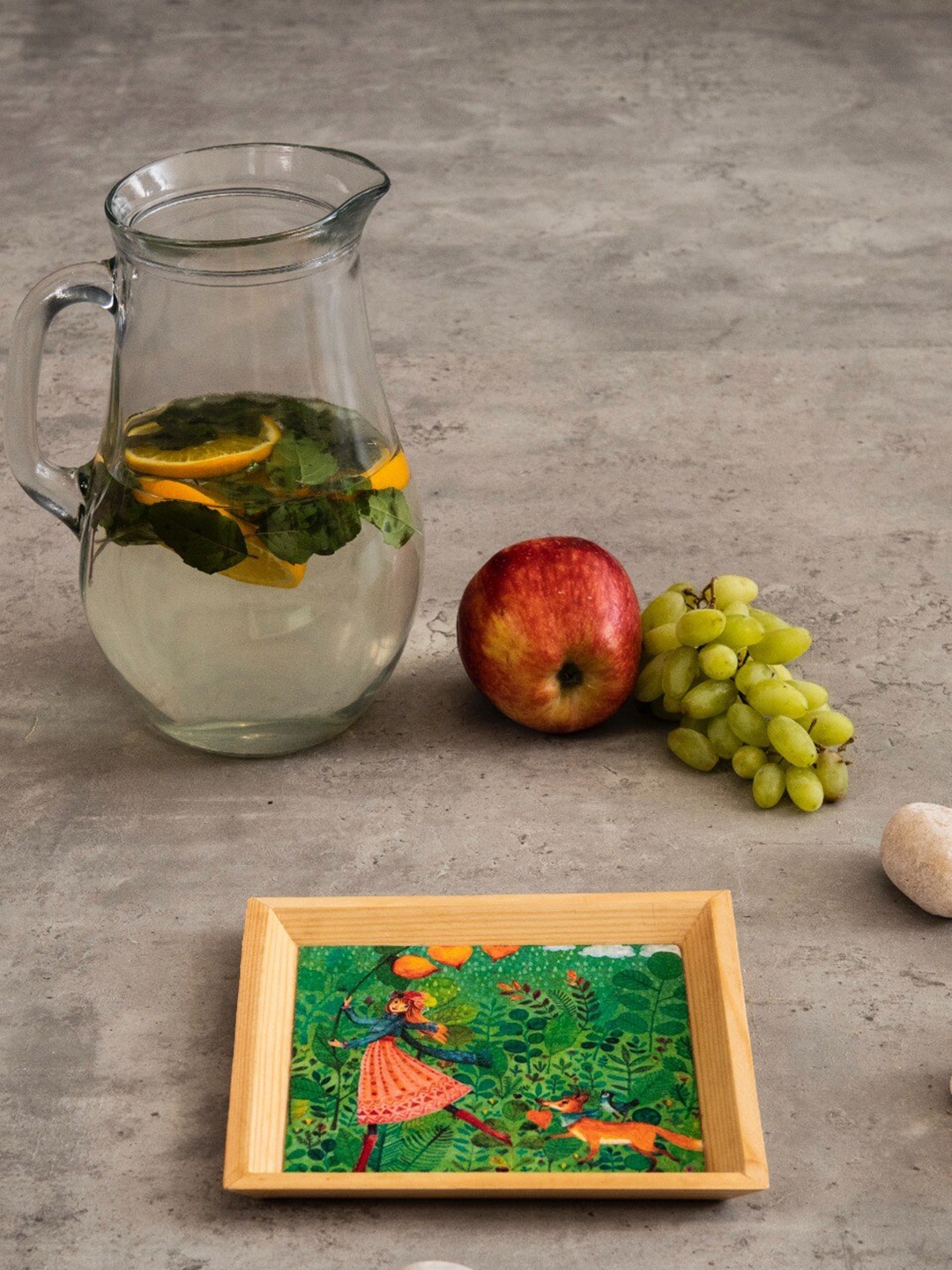 

A Tiny Mistake Brown & Green Handcrafted Serving Trays