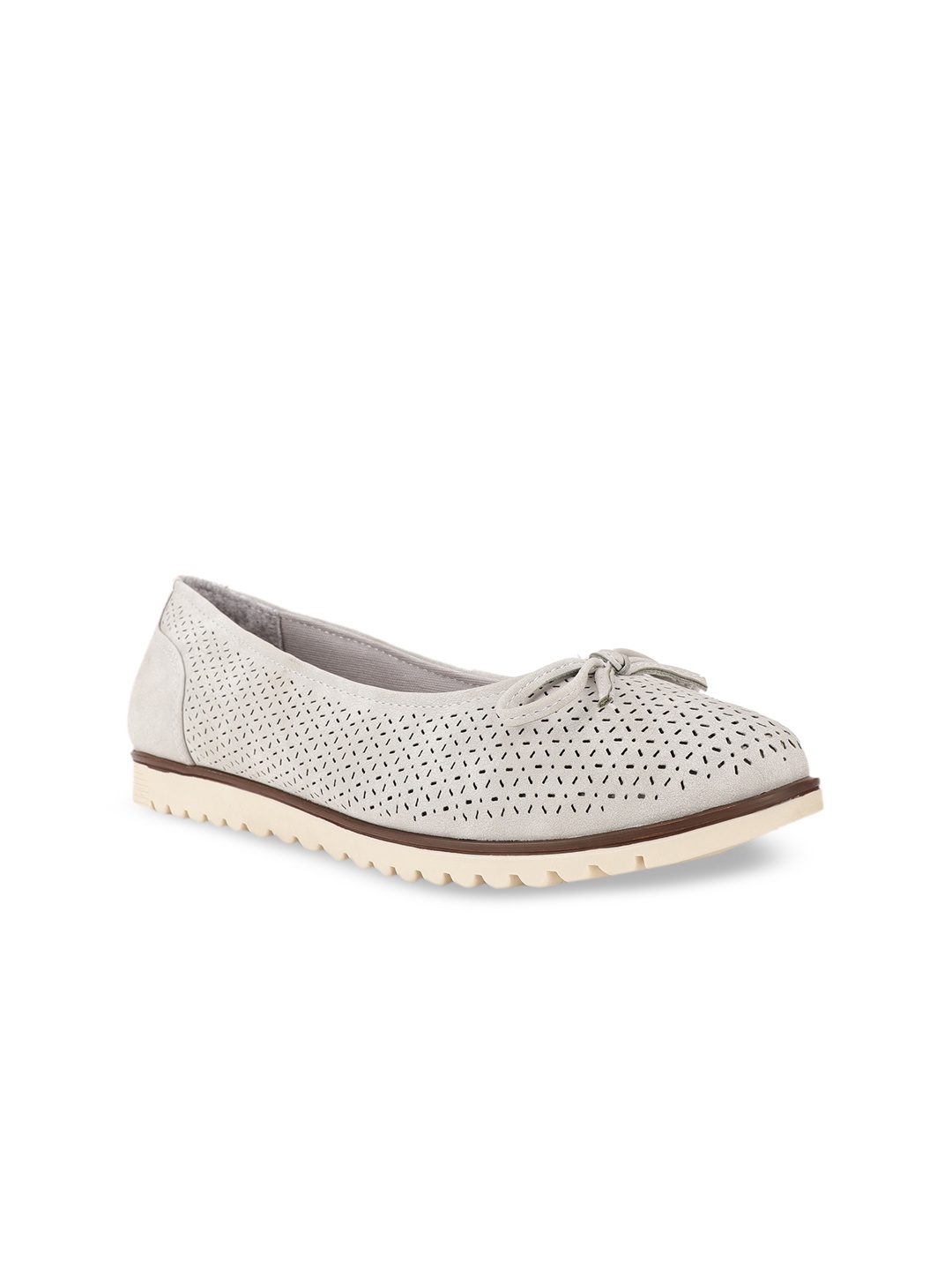 

Bata comfit Women Grey Ballerinas with Bows Flats