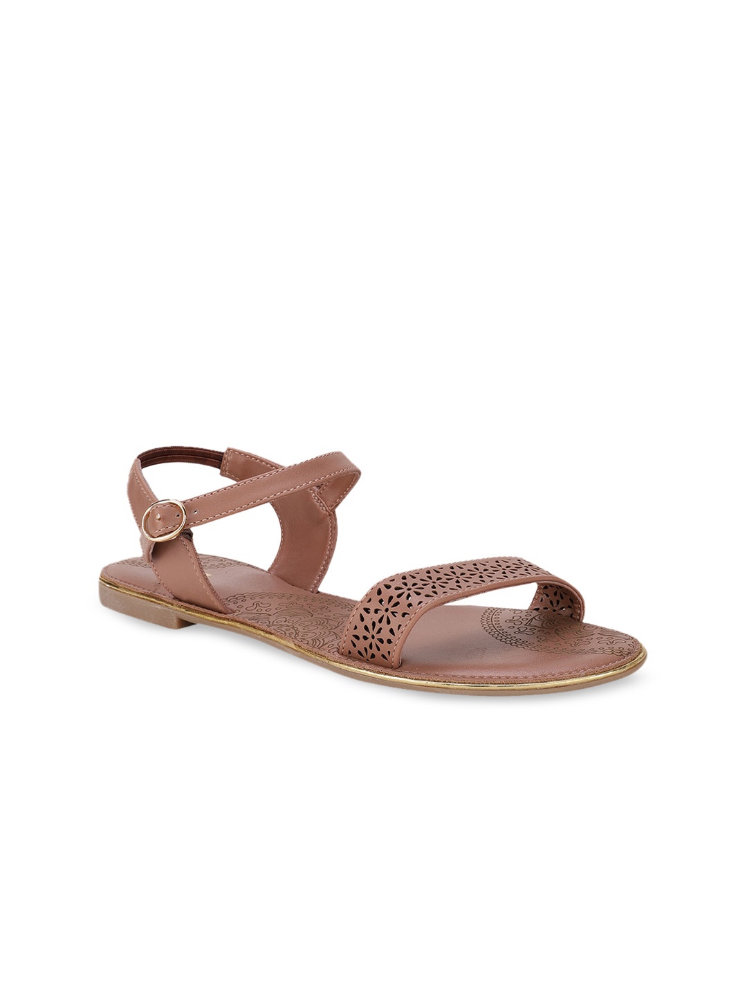 Bata Women Pink Open Toe Flats