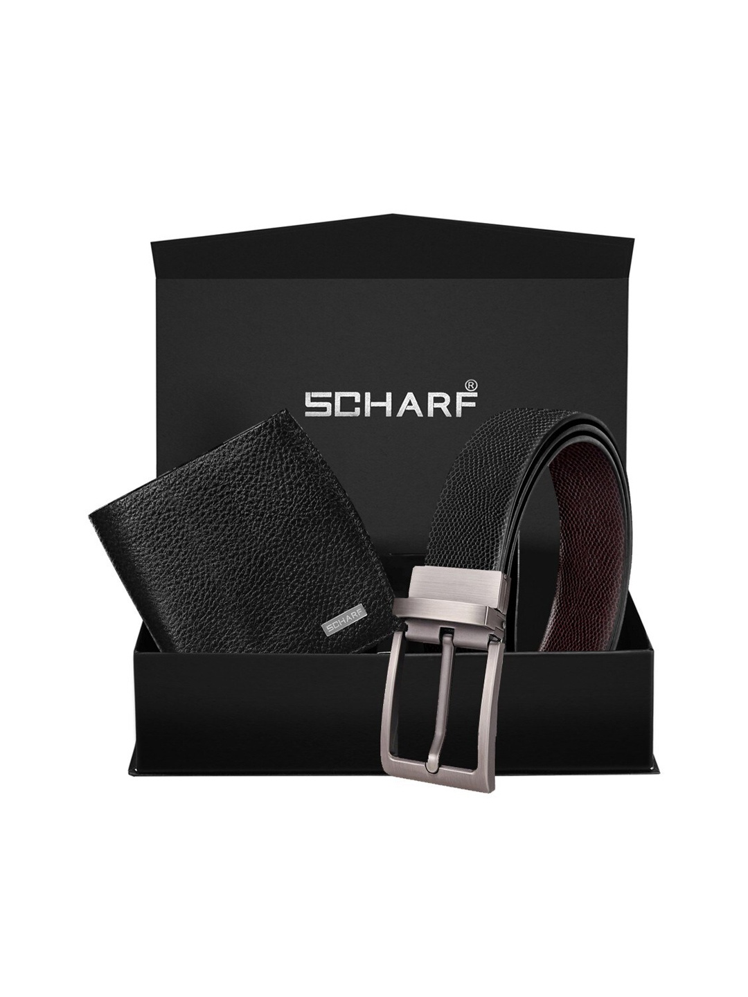 

SCHARF Men Black Textured Accessory Gift Set