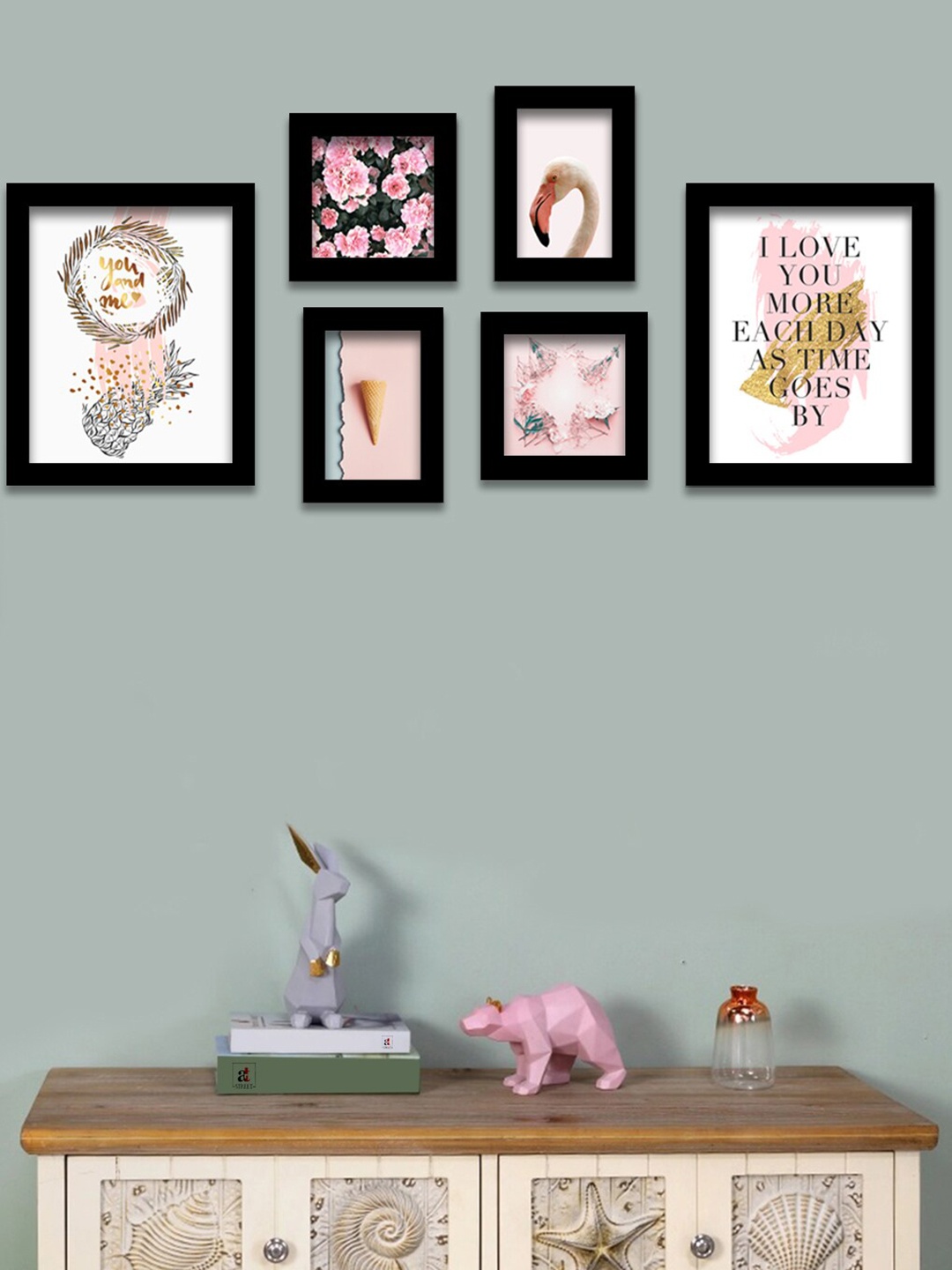 

Art Street Set Of 6 White & Black Wall Paintings