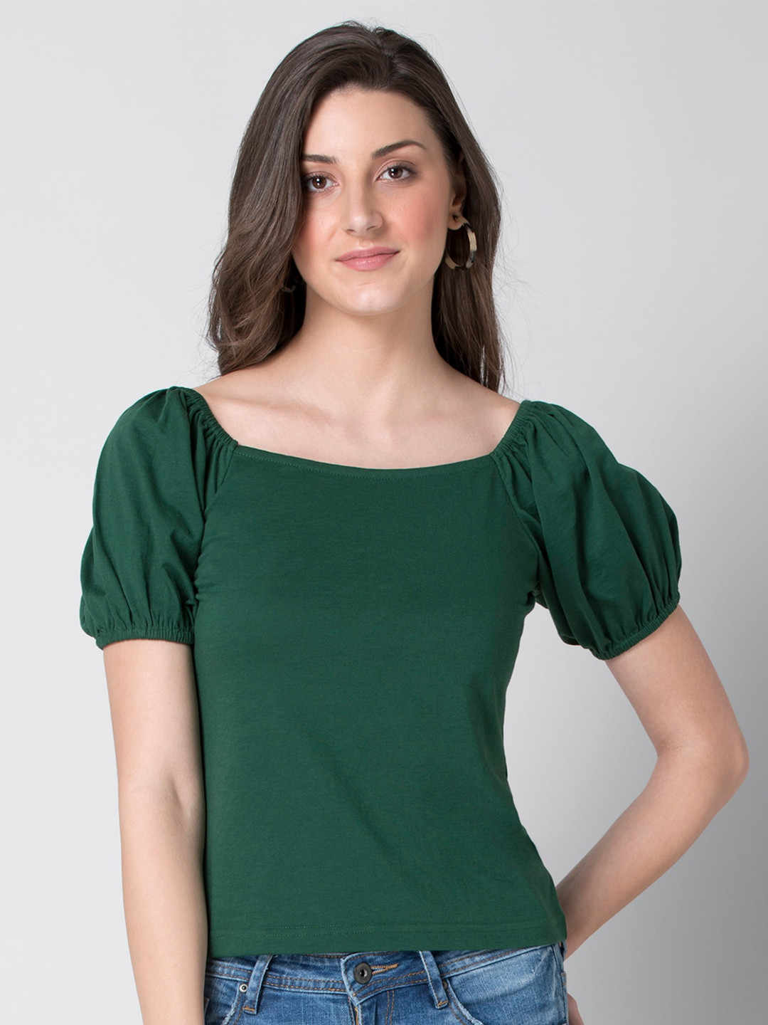 

FabAlley Green Regular Top