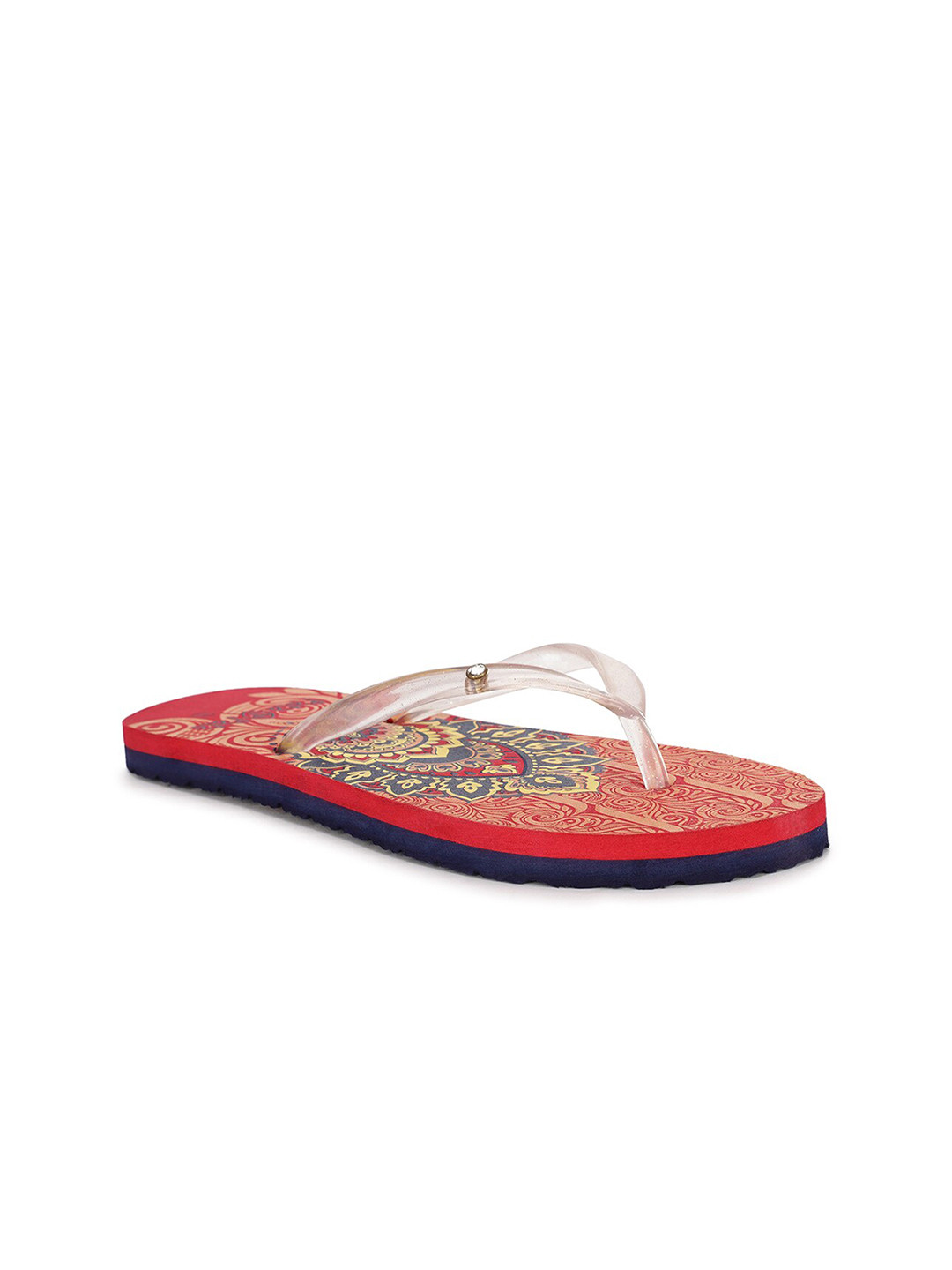 

Bata Women Peach & Yellow Printed Room Slippers