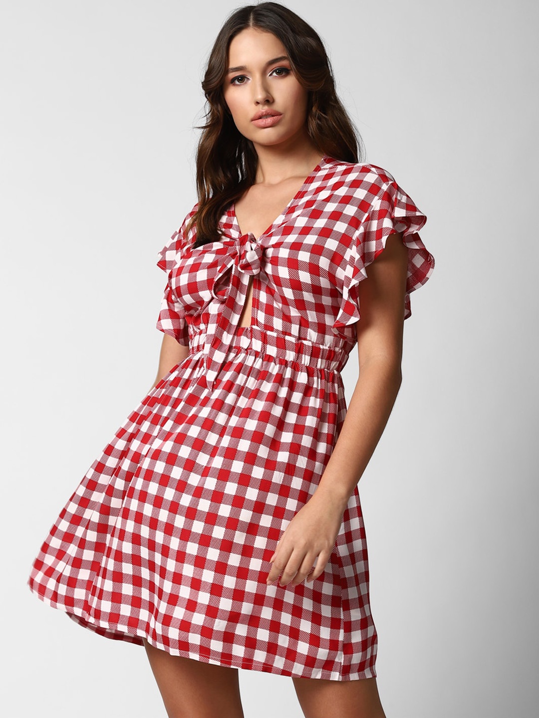 

FOREVER 21 Multi Checked Dress