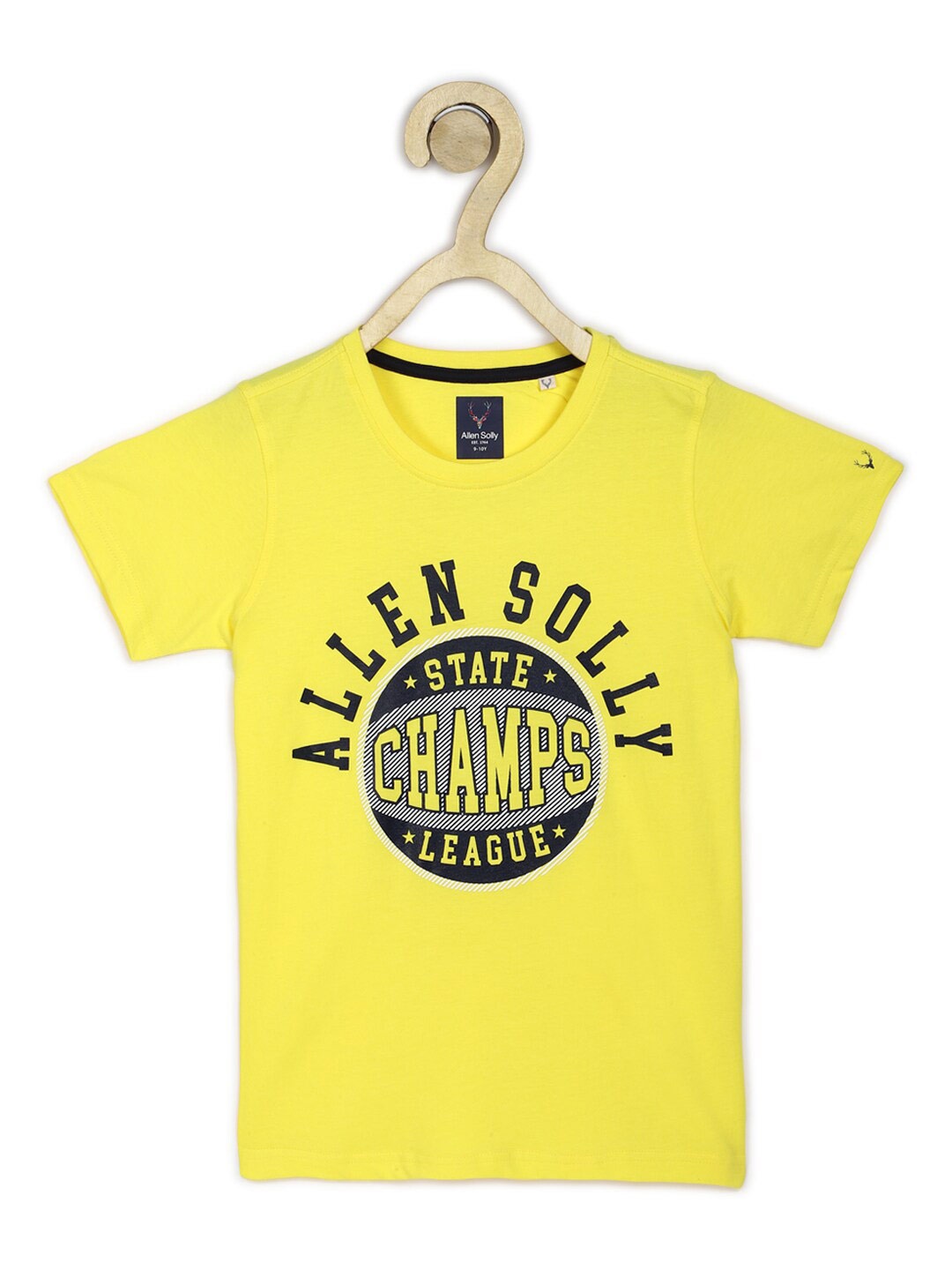 

Allen Solly Junior Boys Yellow Typography Printed T-shirt