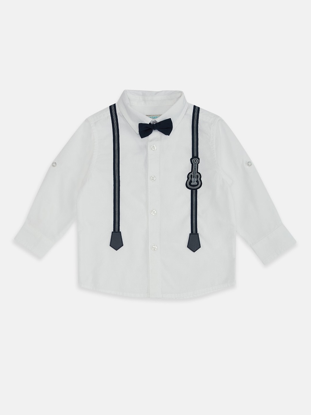

Pantaloons Baby Boys White Casual Shirt