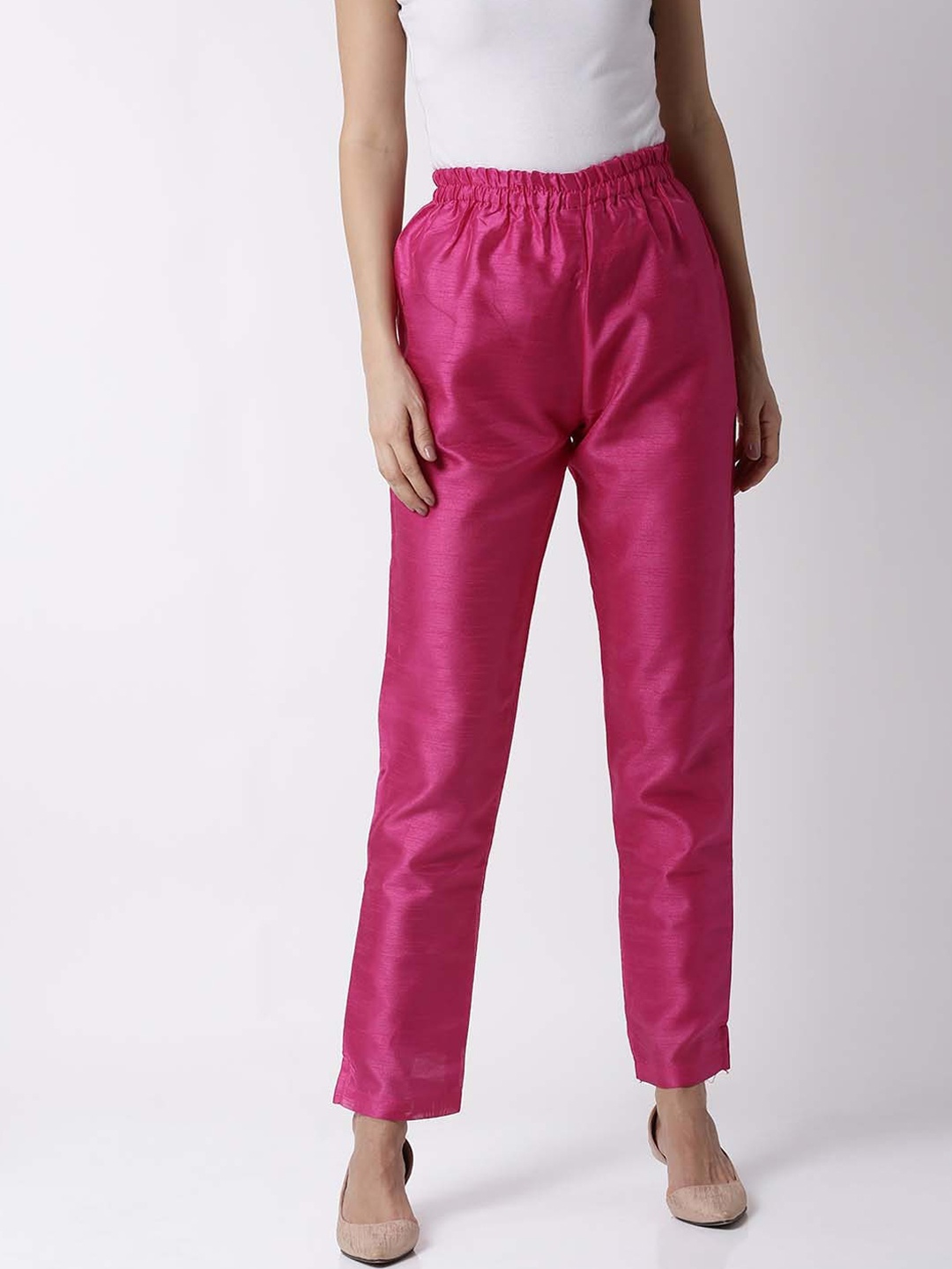 

Soch Women Magenta Regular Trousers