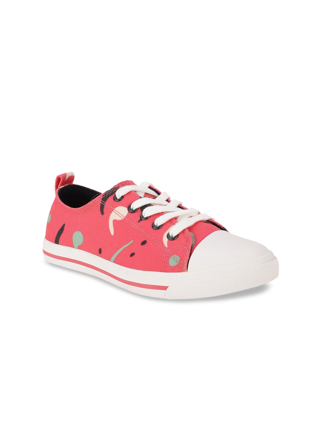 

North Star Women Pink Printed PU Espadrilles
