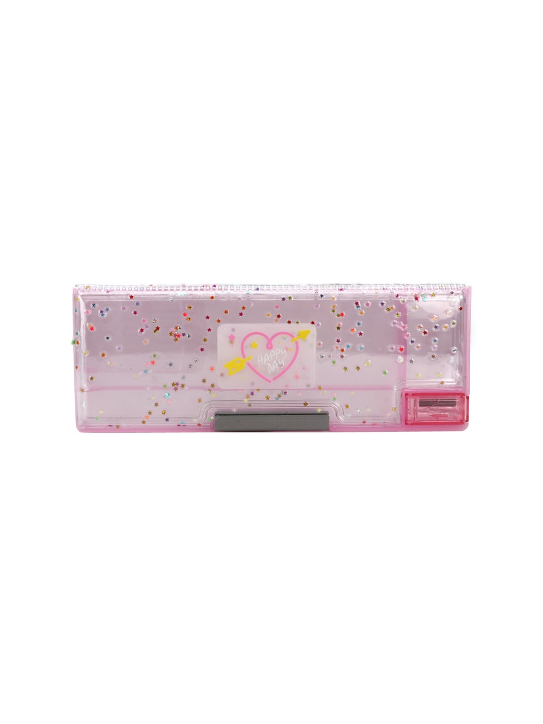 

QIPS Girls Pink Printed High Quality Magnetic Pencil Box