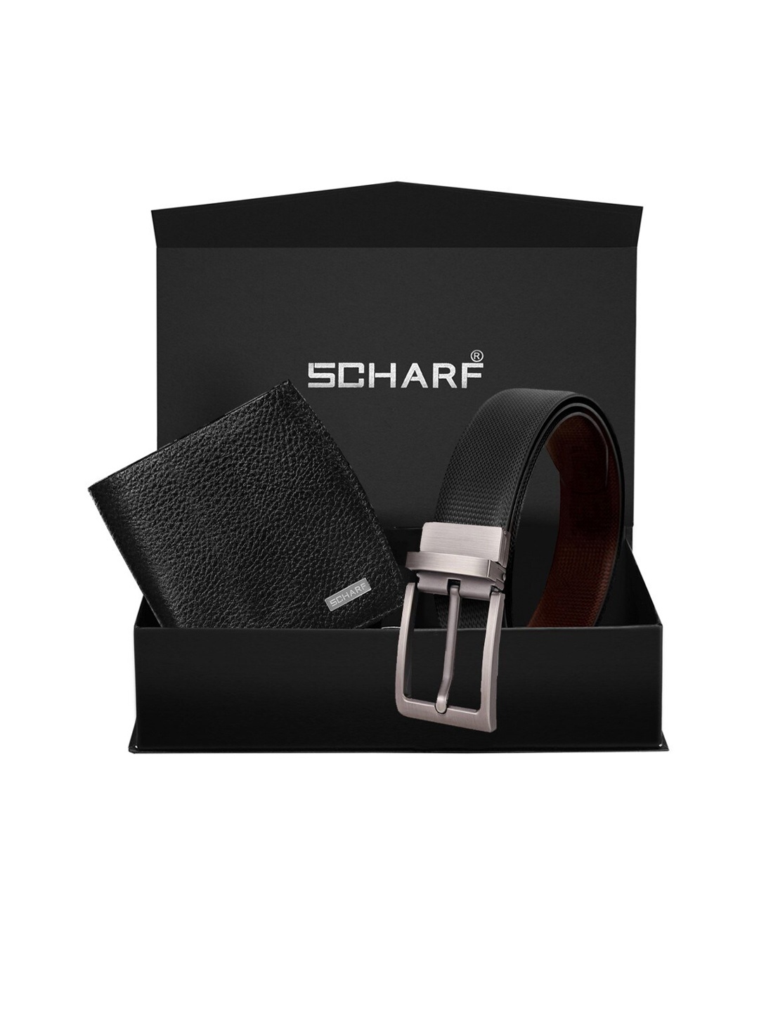 

SCHARF Men Black Solid Accessory Gift Set