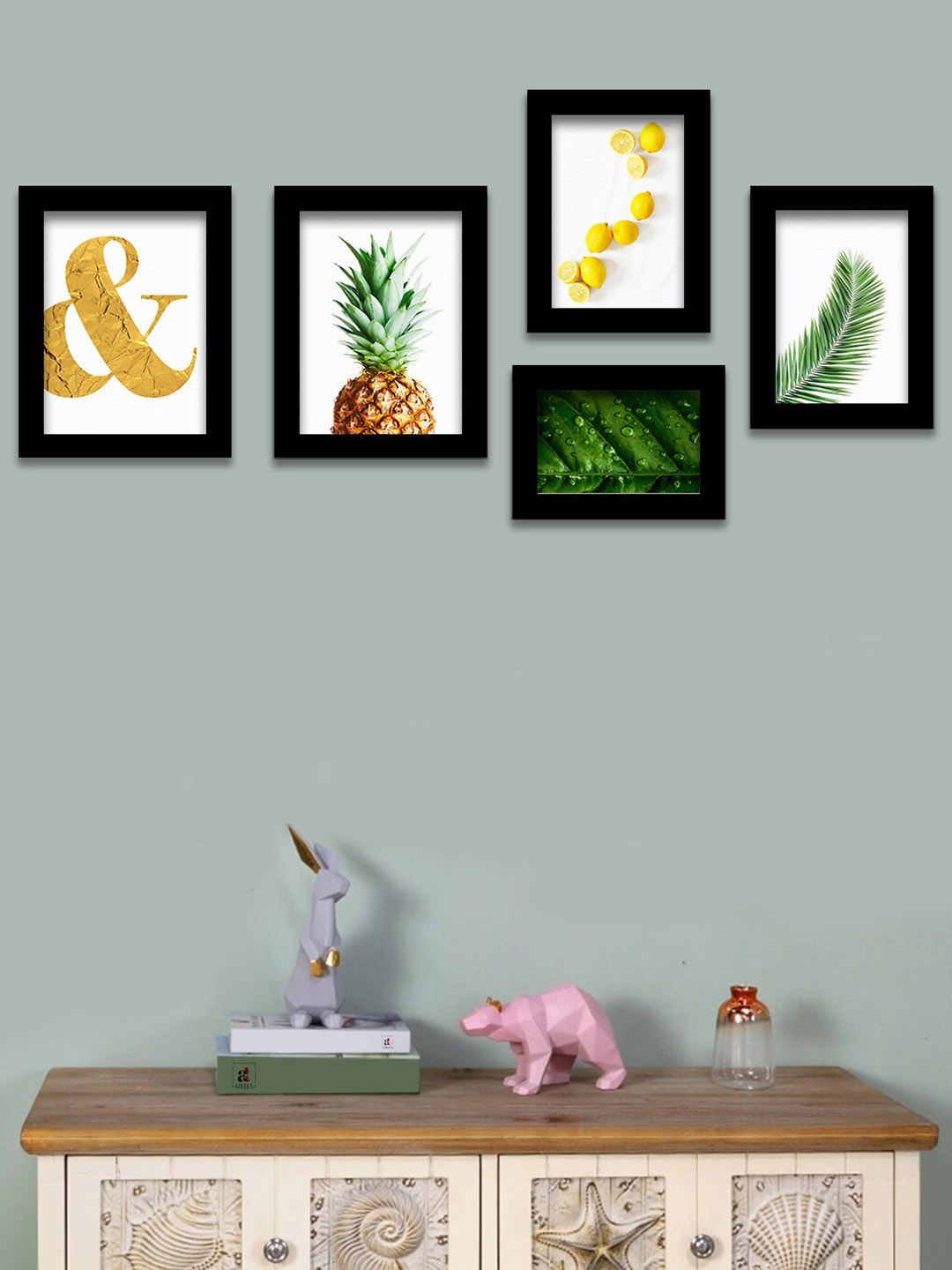 

Art Street Set of 5 Black & White Wall Paintings