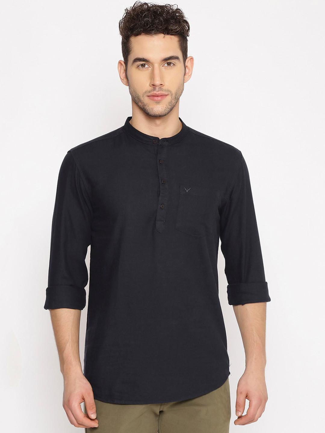 

SHOWOFF Men Navy Blue Casual Shirt