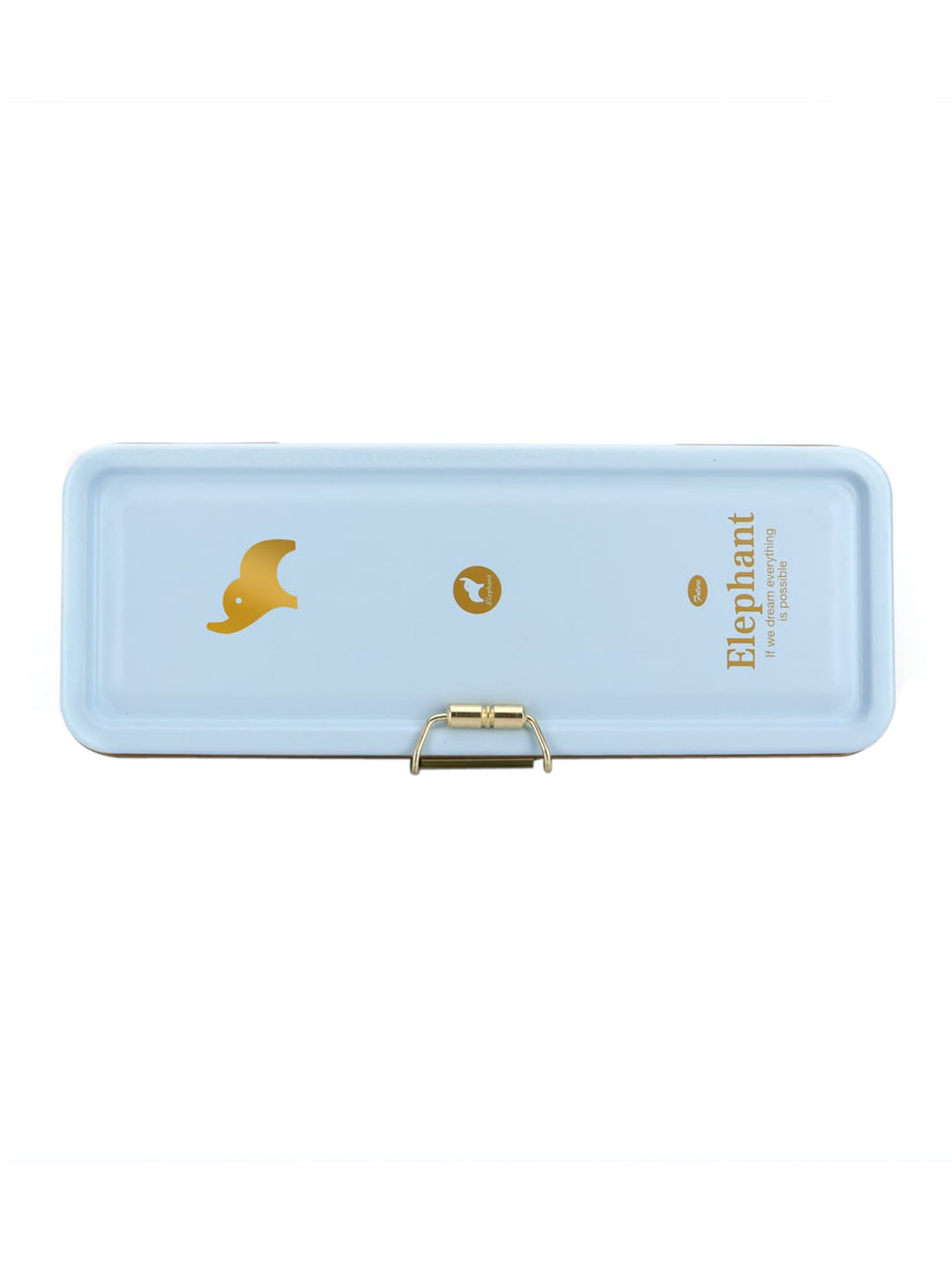 

QIPS Boys Blue & Yellow Printed Metal Pencil Box