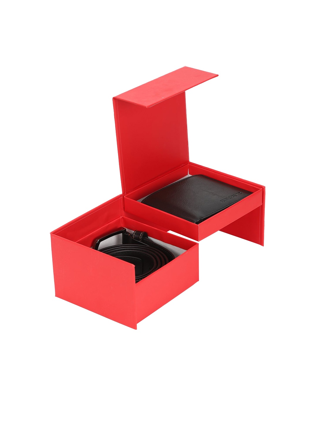 

Peter England Men Black Solid Accessory Gift Set