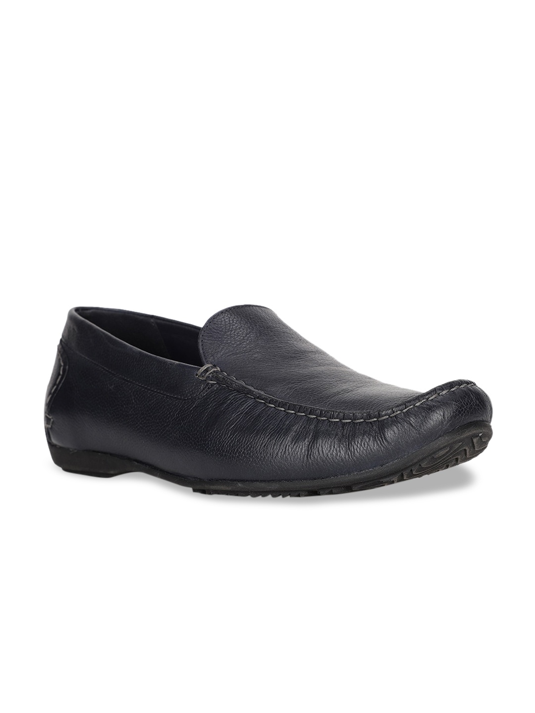 Hush Puppies Men Blue Leather Loafers