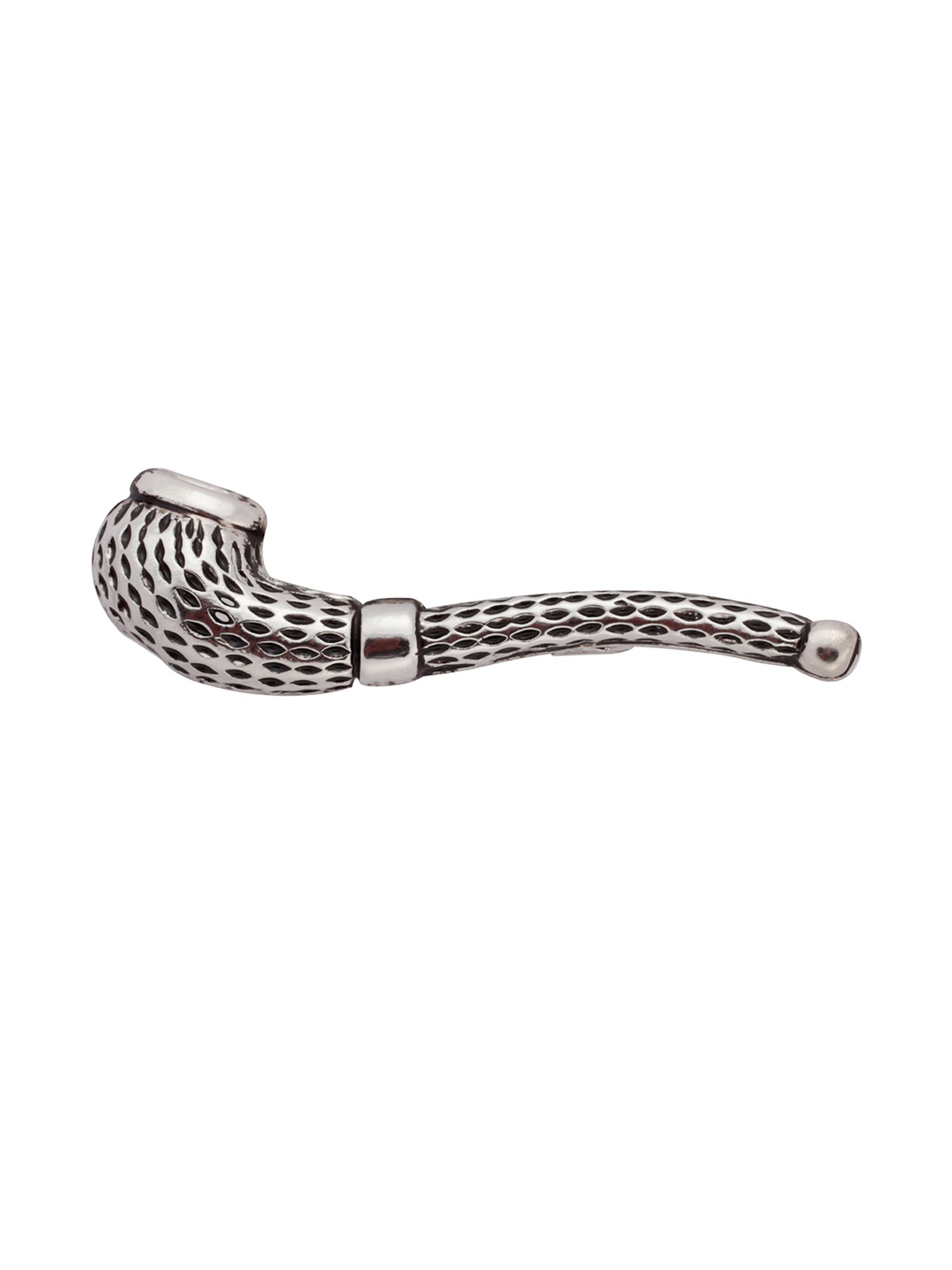 

PELUCHE Silver-Toned Tobacco Pipe Brooch Lapel Pin